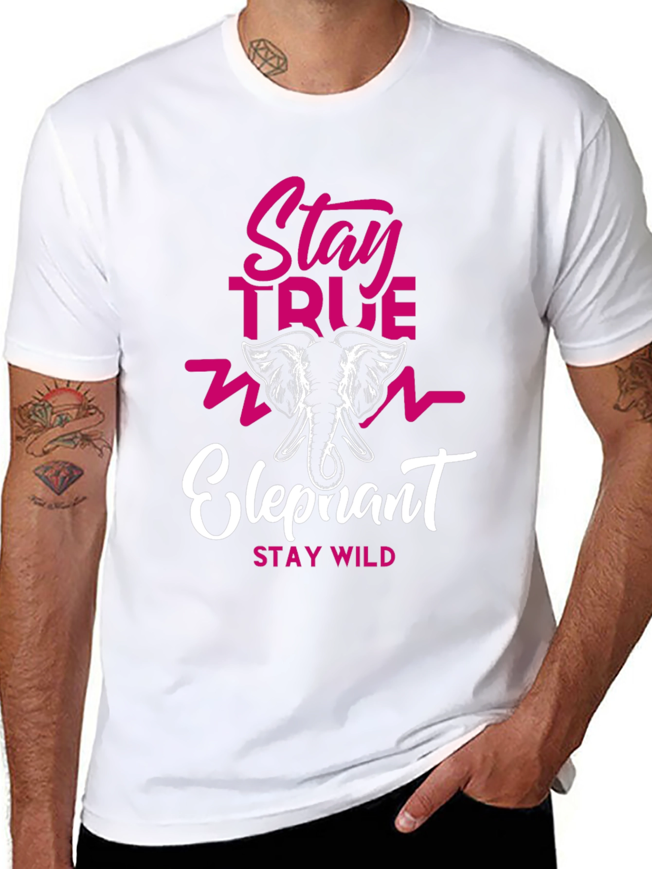 Stay True Elephant Graphic Tee
