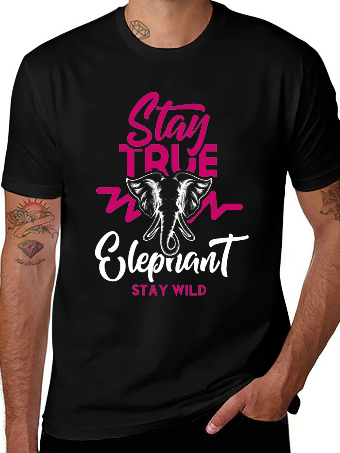 Stay True Elephant Graphic Tee