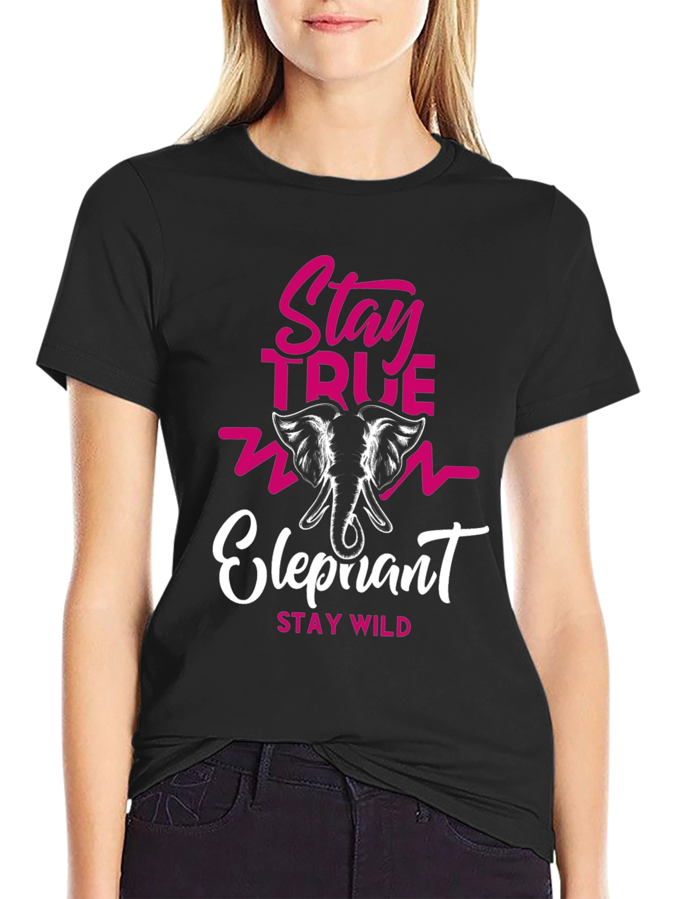 Stay True Elephant Graphic Tee