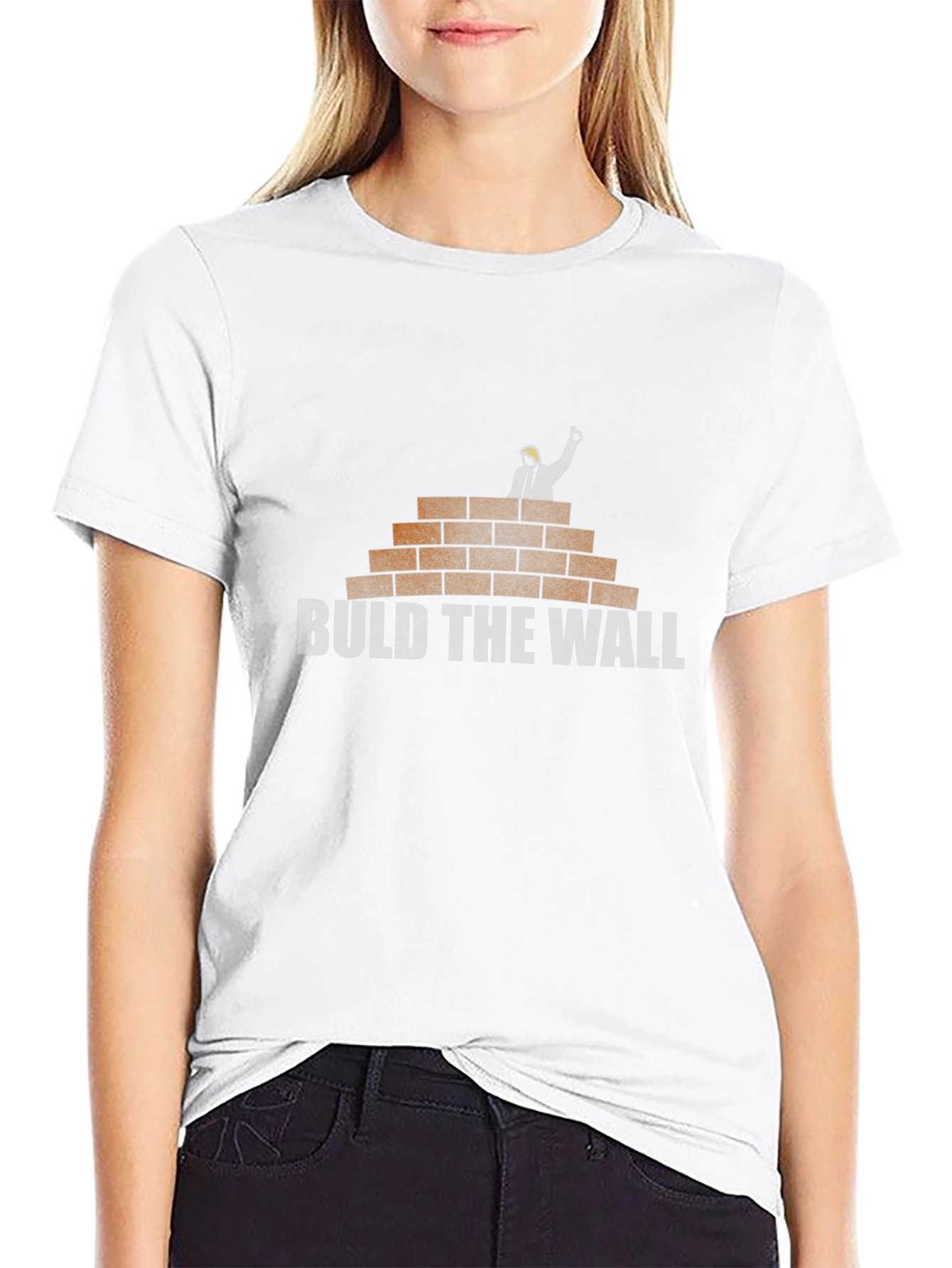 Build The Wall T-Shirt: Political Humor Tee