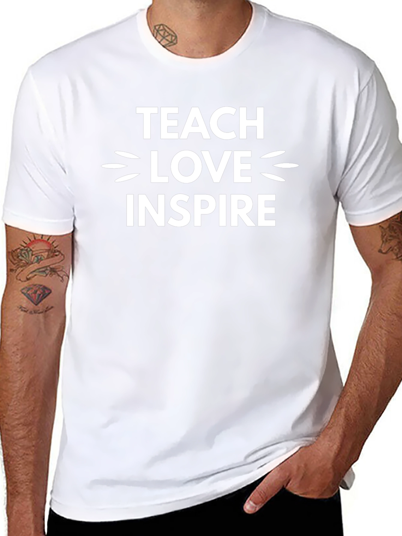 Teach Love Inspire T-Shirt - Motivational Graphic Tee