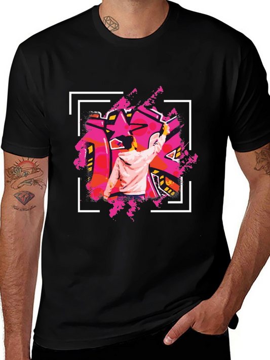 Graffiti Artist Graphic Tee - Urban Style