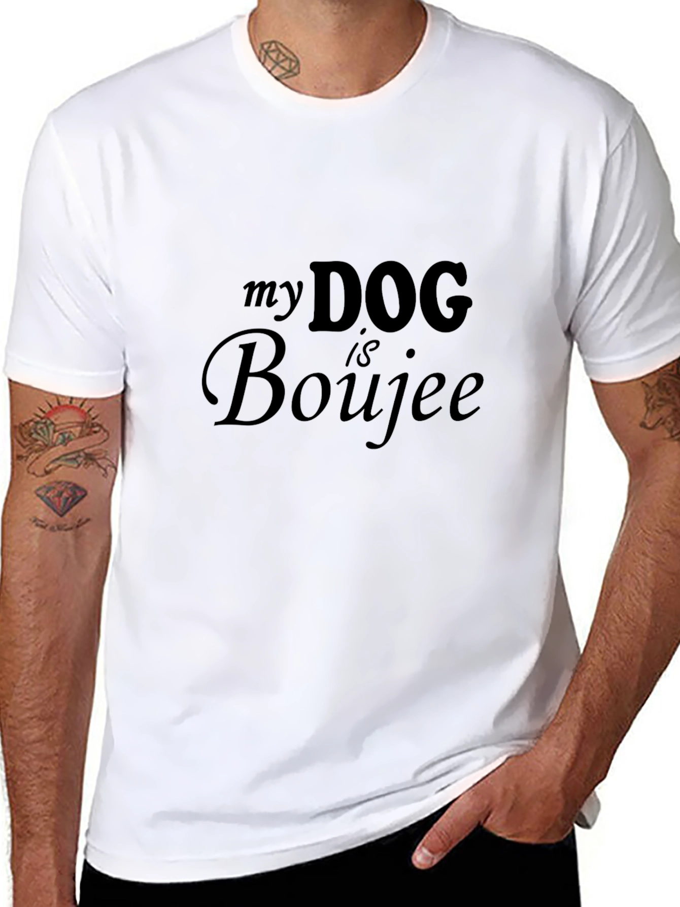 My Dog is Boujee Black T-Shirt