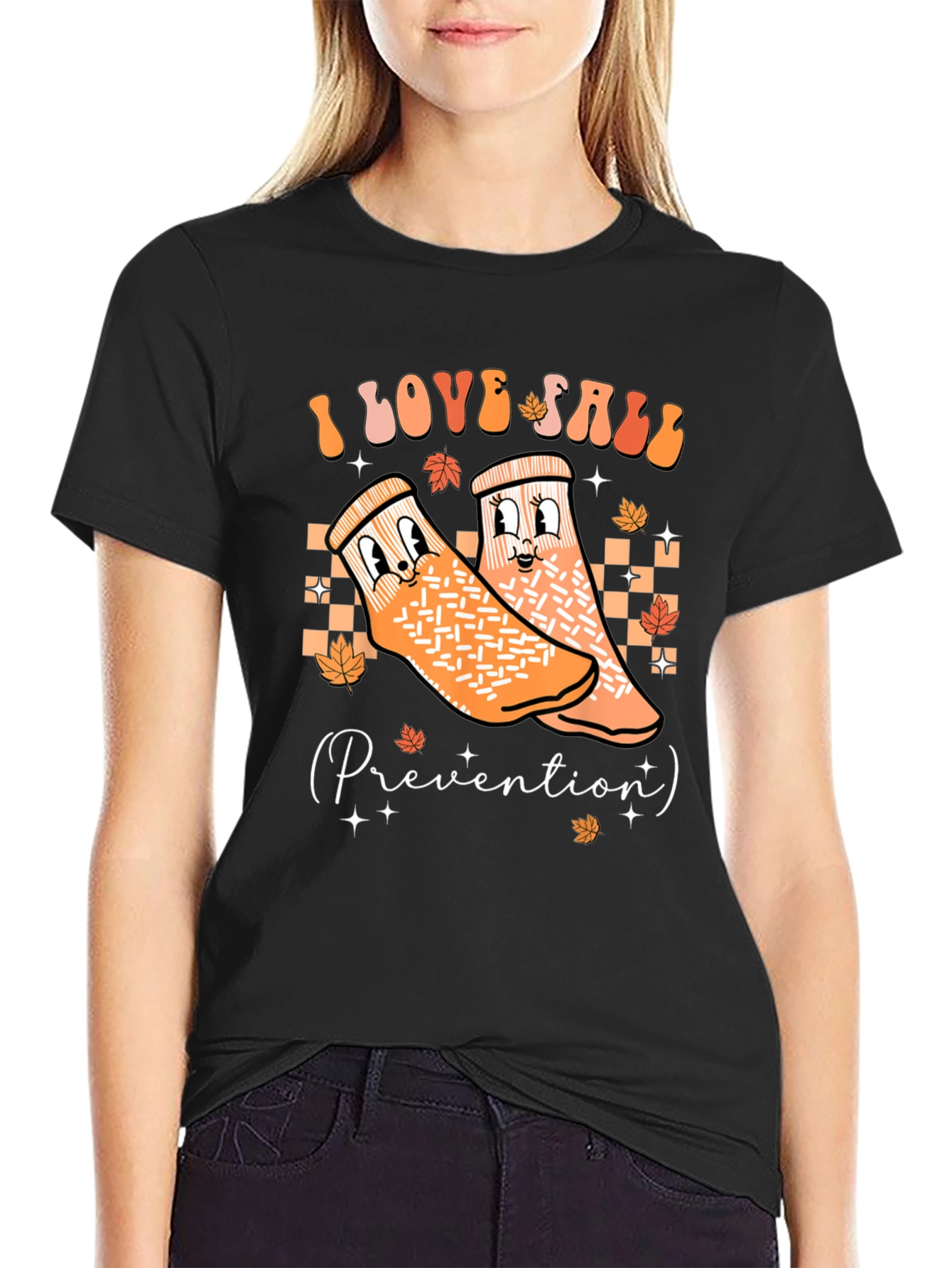 I Love Fall Prevention Socks T-Shirt