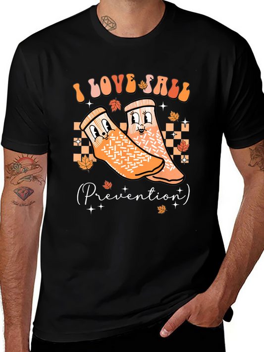 I Love Fall Prevention Socks T-Shirt