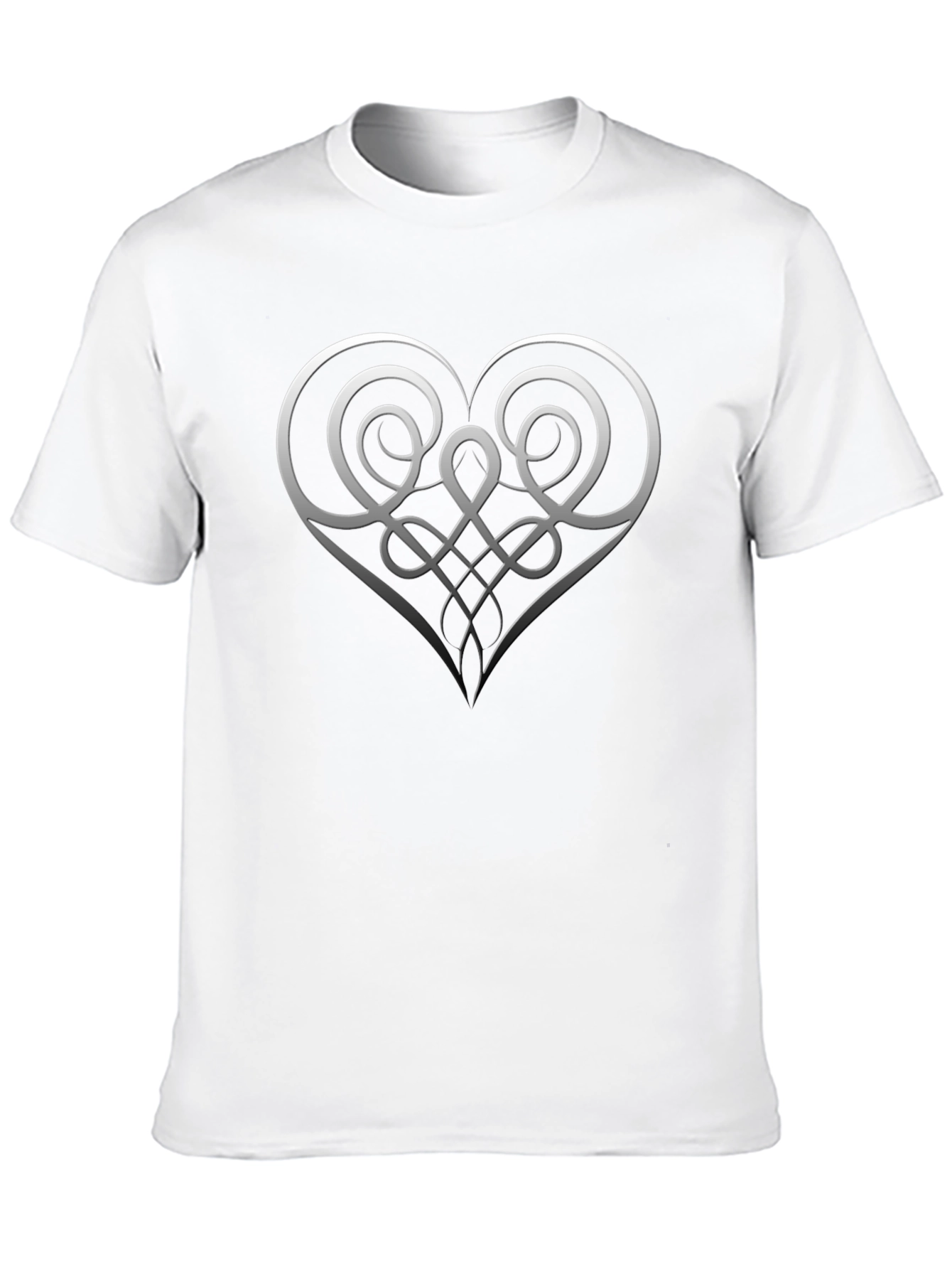 Elegant Celtic Heart T-Shirt - Stylish Graphic Tee