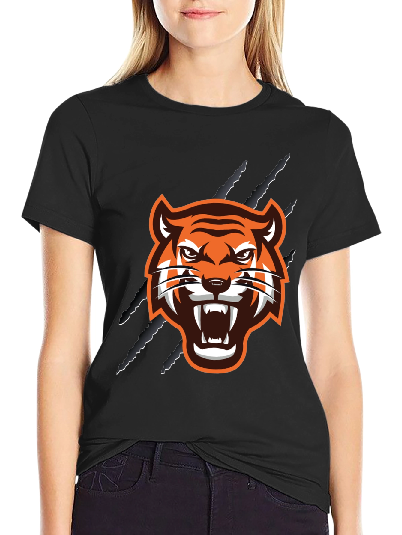 Black Tiger Graphic Tee - Fierce Style!