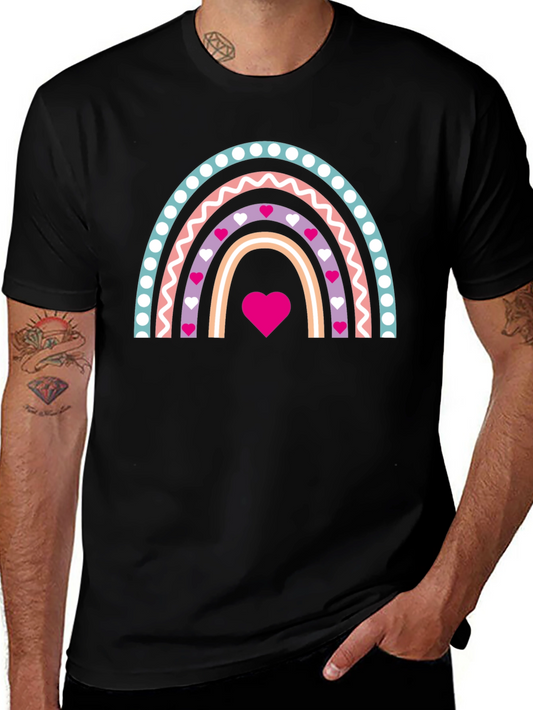 Heart Rainbow Graphic Tee - Love & Pride
