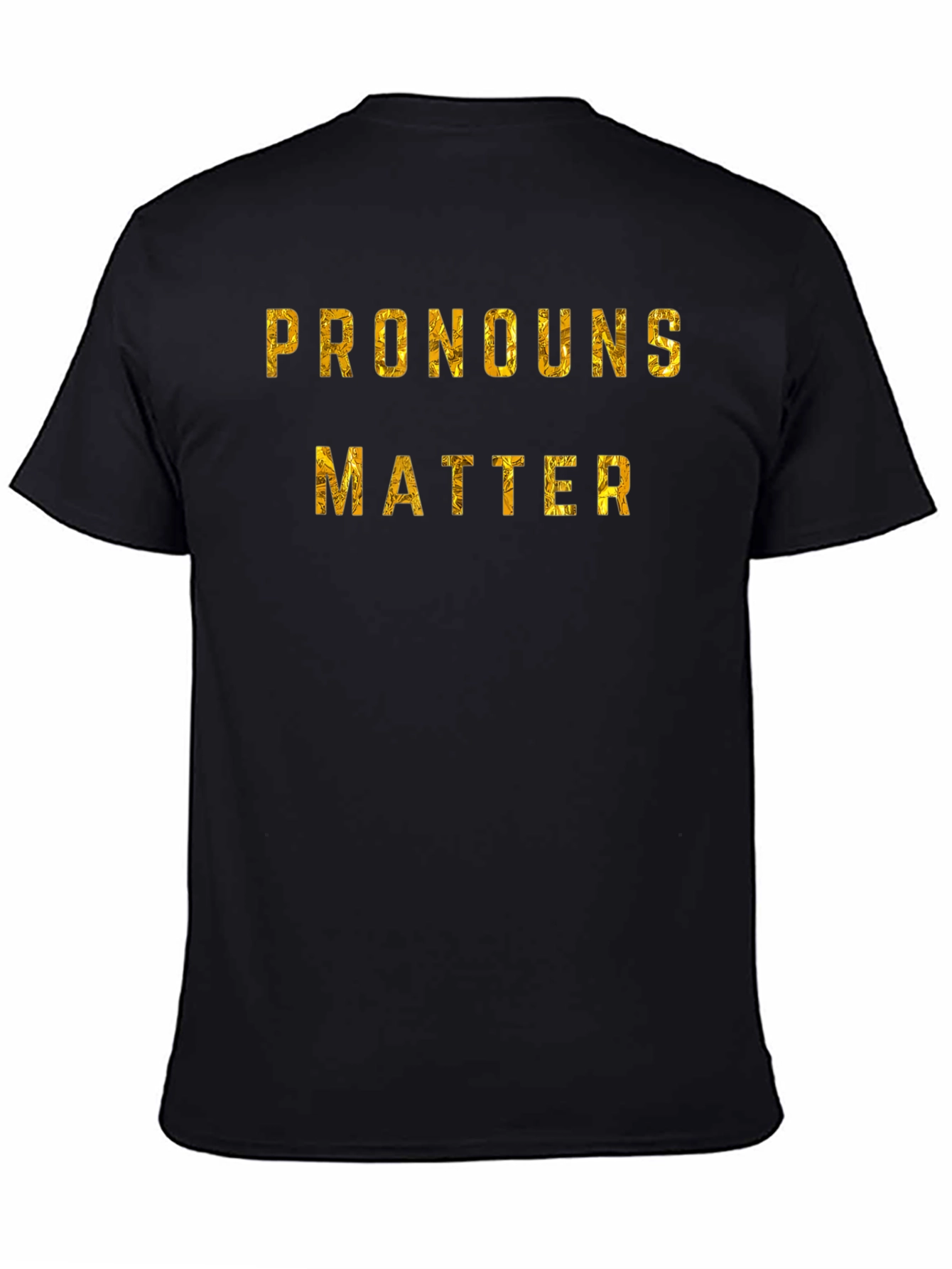 Pronouns Matter Graphic Tee - Black
