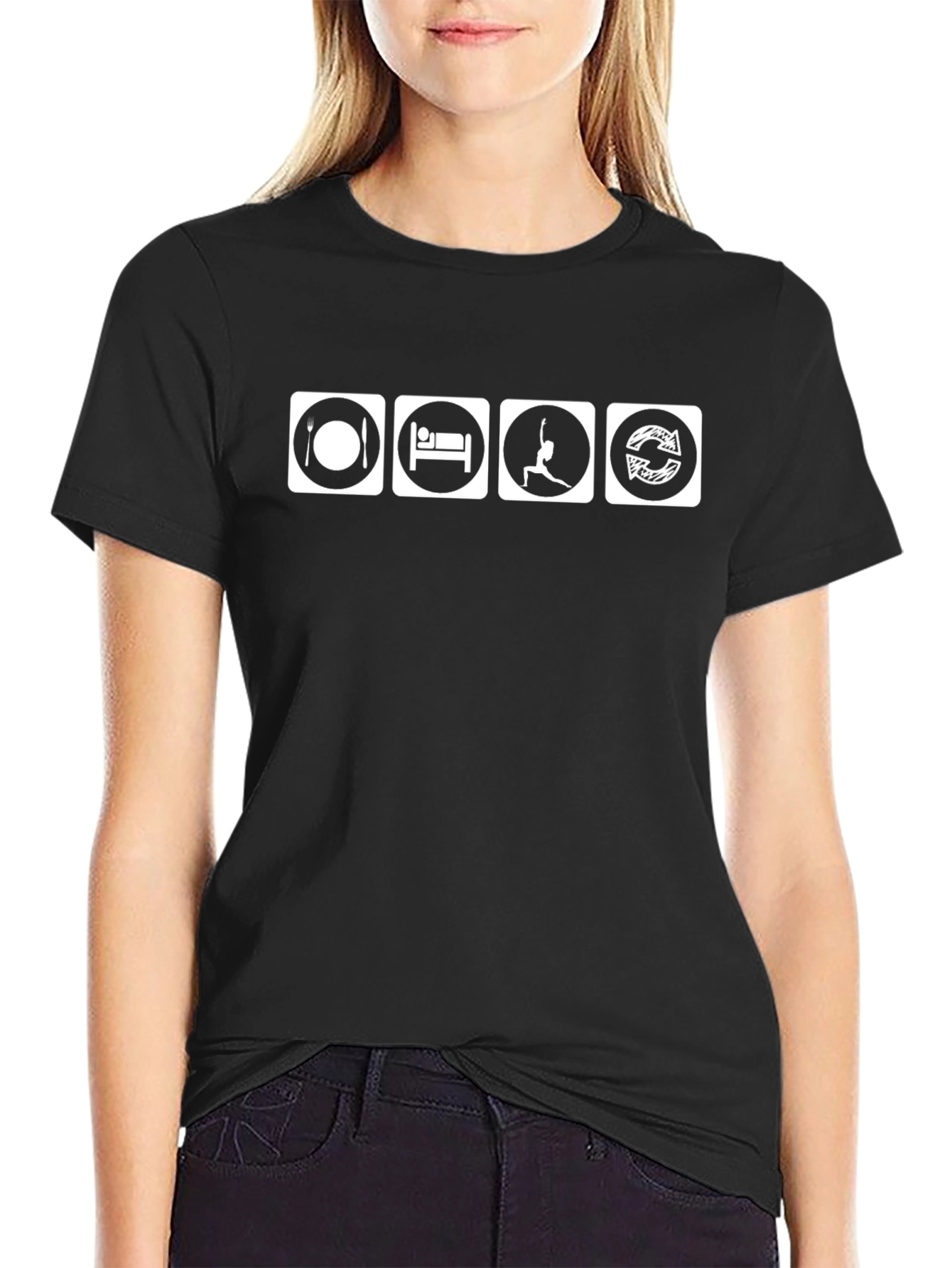 Eat Sleep Yoga Repeat T-Shirt