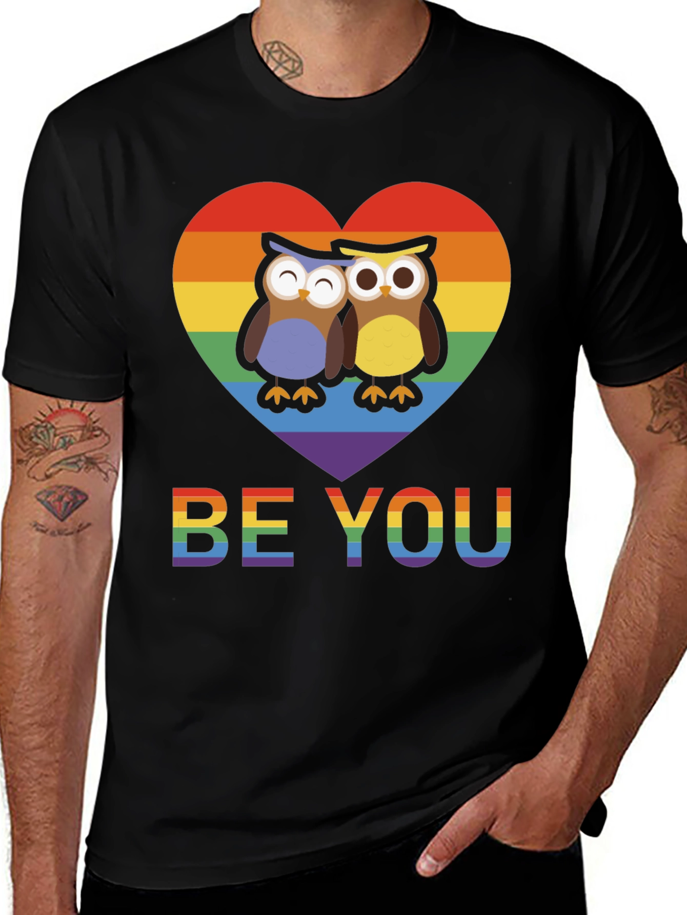 LGBTQ+ Owl Be You Pride T-Shirt