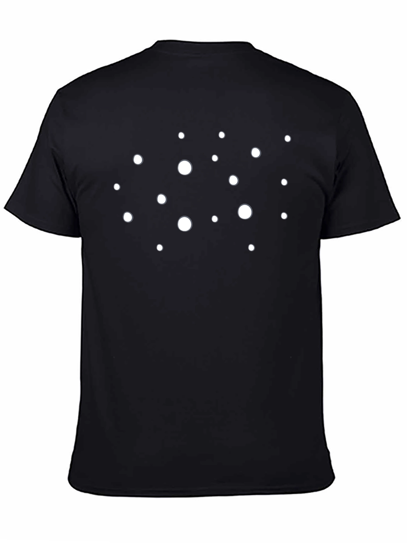 Modern Polka Dot Crew Neck T-Shirt