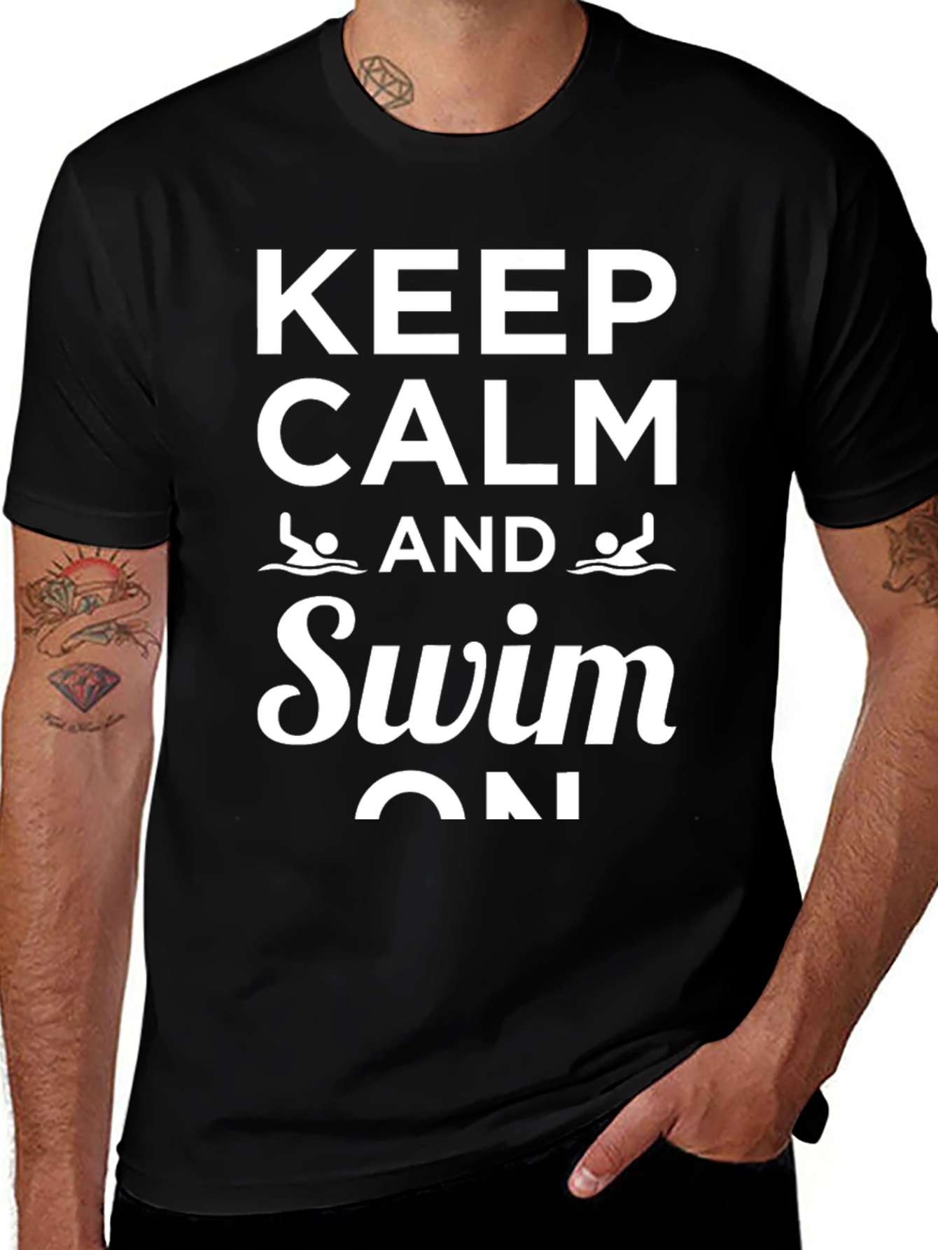 Keep Calm and Swim On T-Shirt