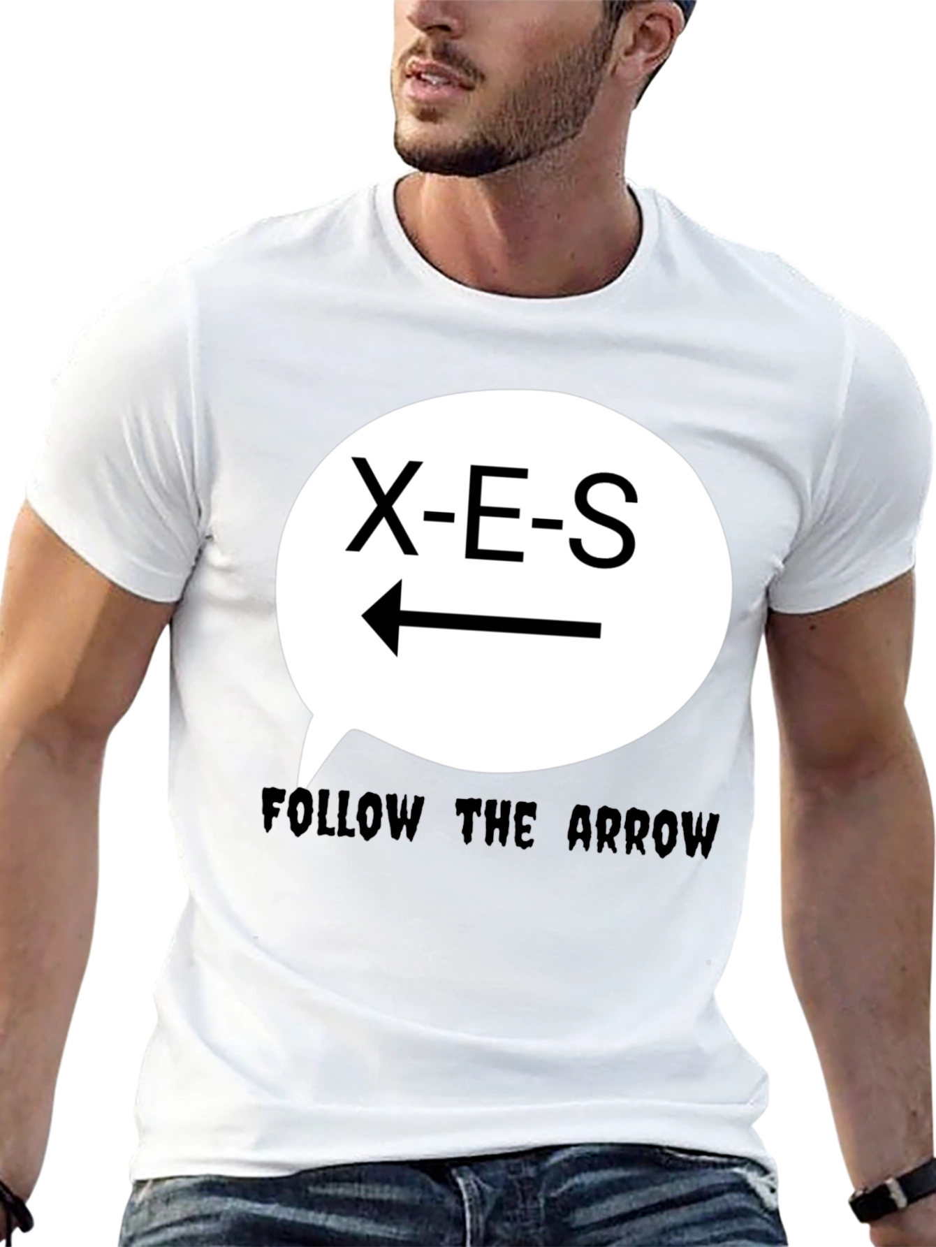 X-E-S Follow the Arrow Graphic T-Shirt