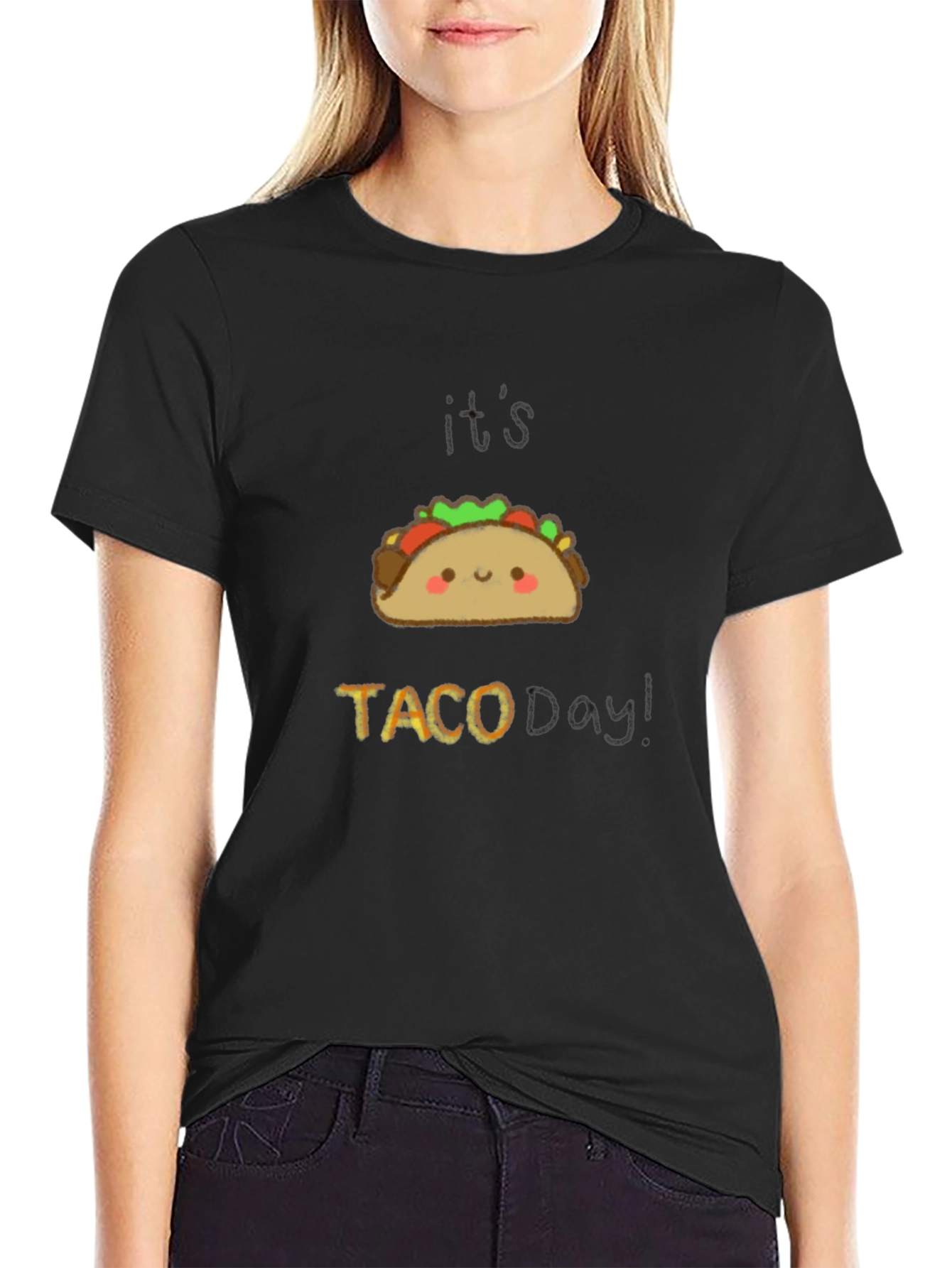Its Taco Day Black Graphic Tee