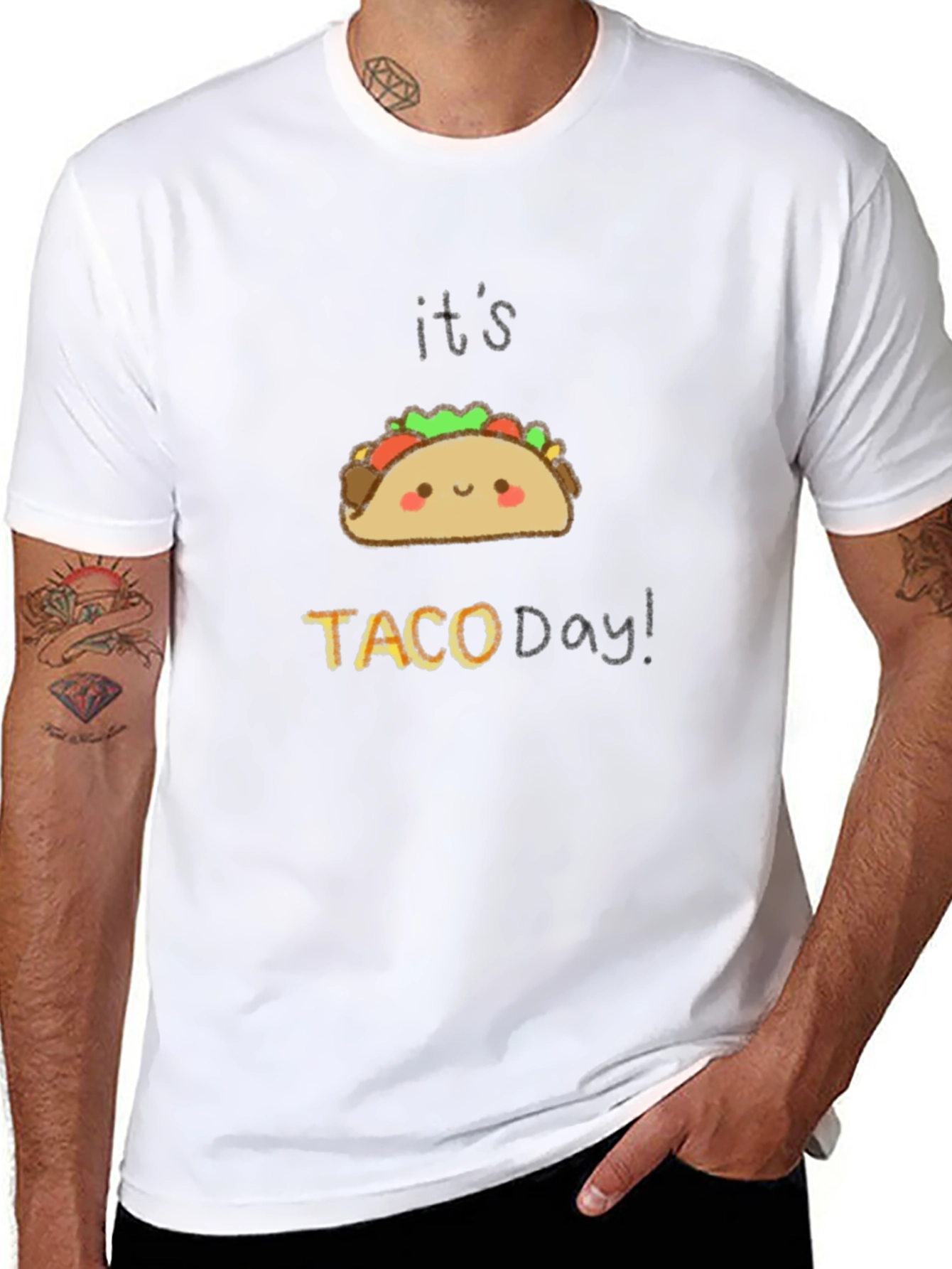 Its Taco Day Black Graphic Tee