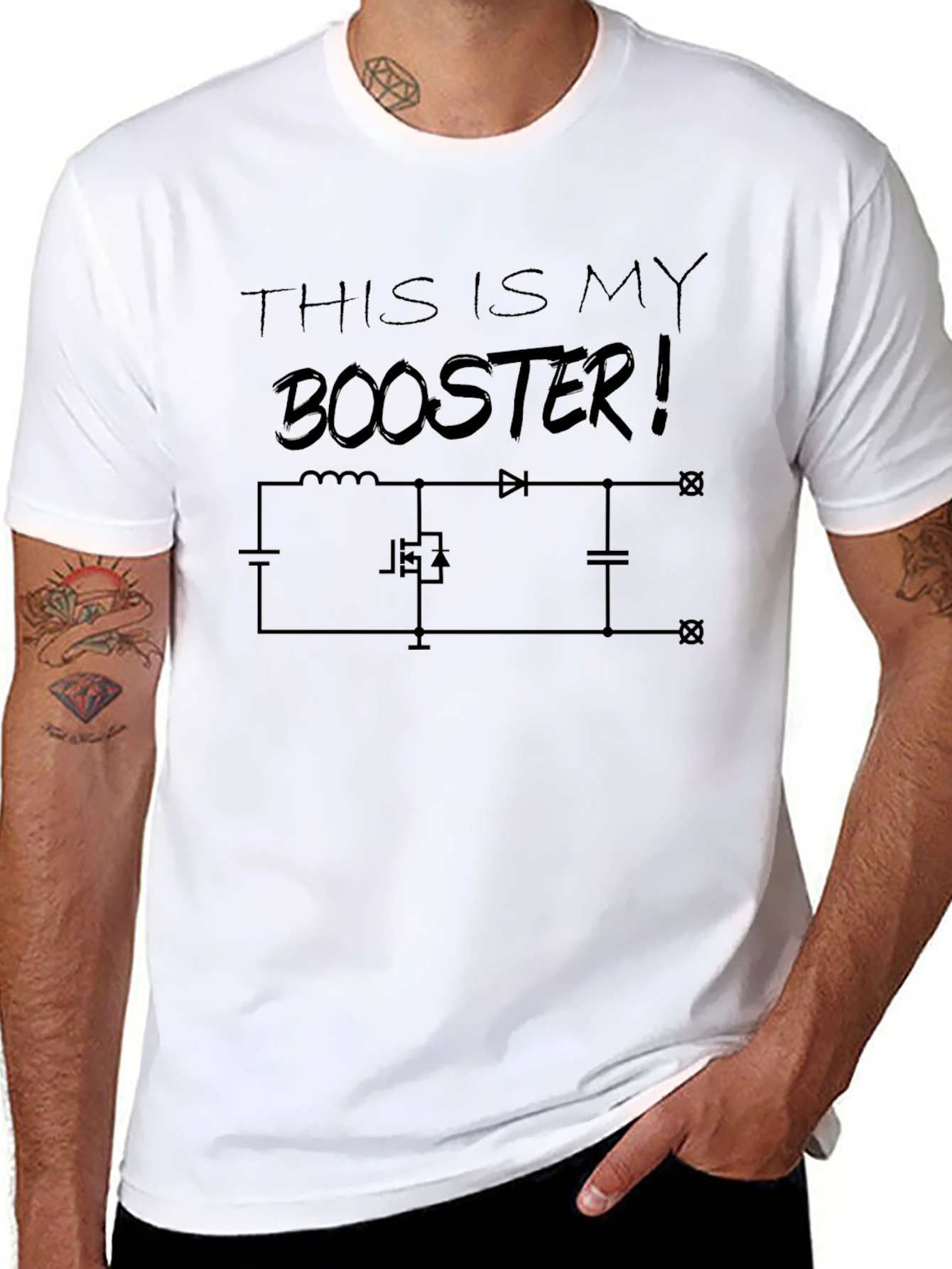 This Is My Booster T-Shirt - Electronics Nerdy Geeky