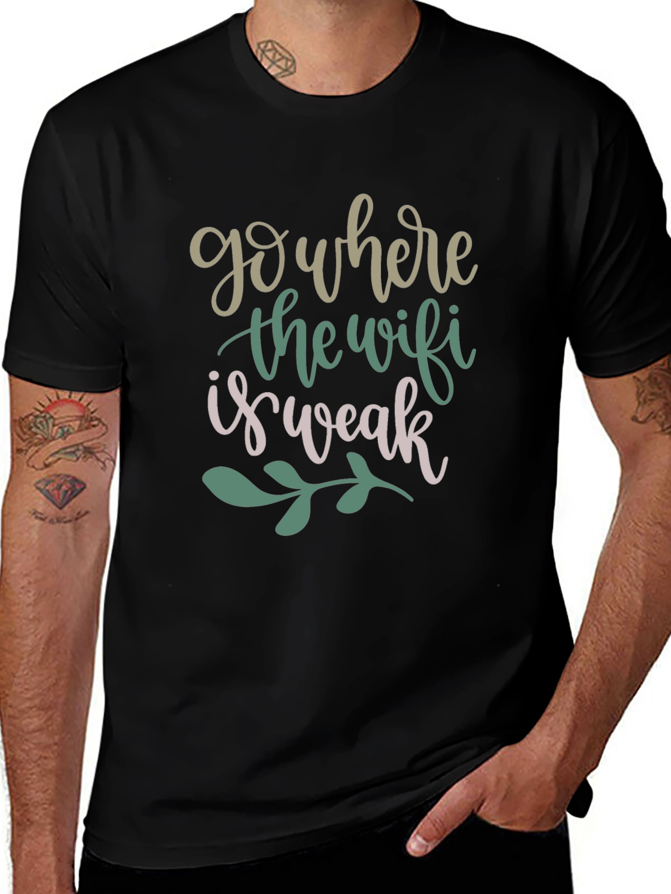 Go Where the Wifi is Weak Graphic Tee