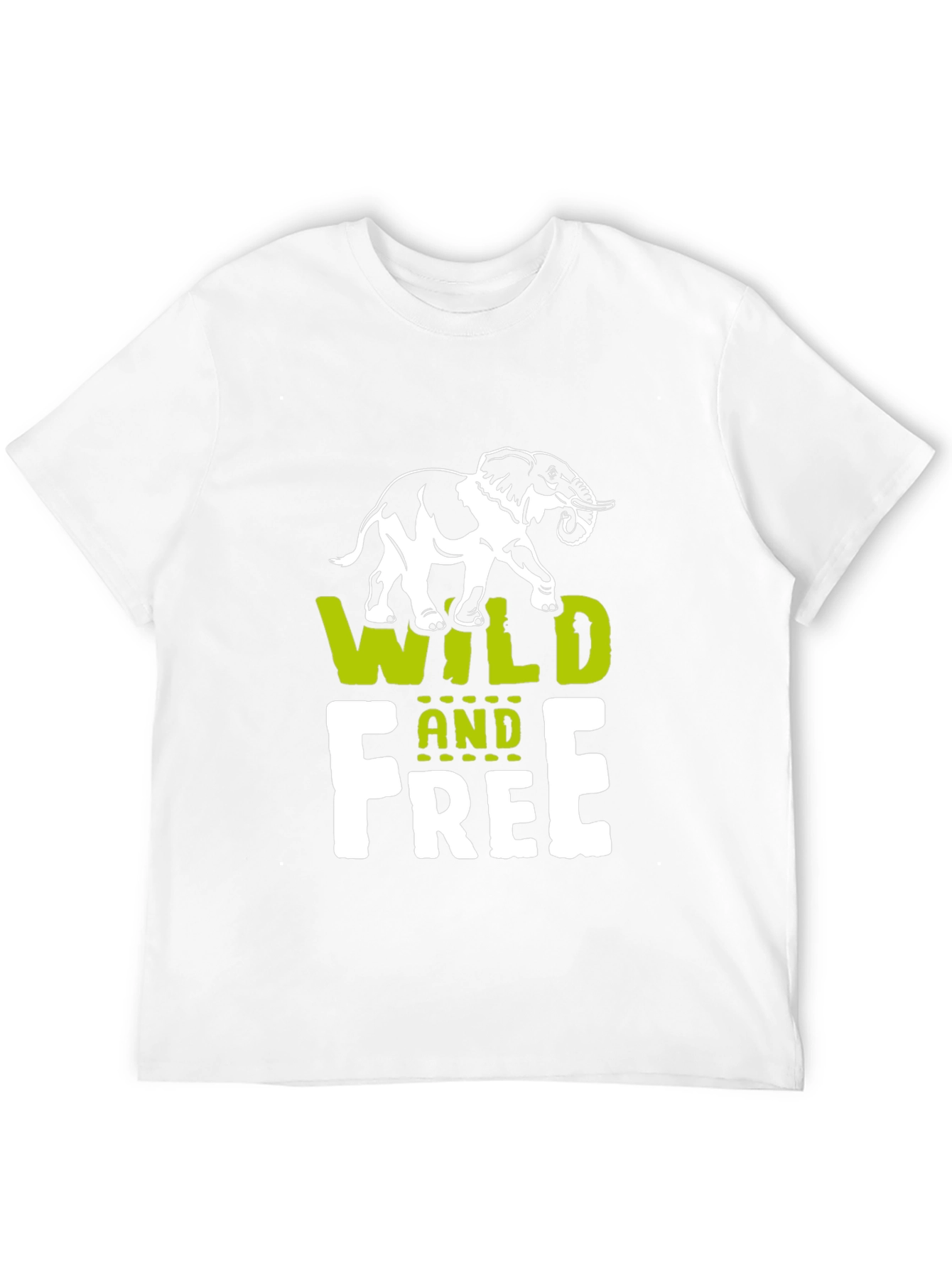 Wild and Free Elephant Graphic Tee