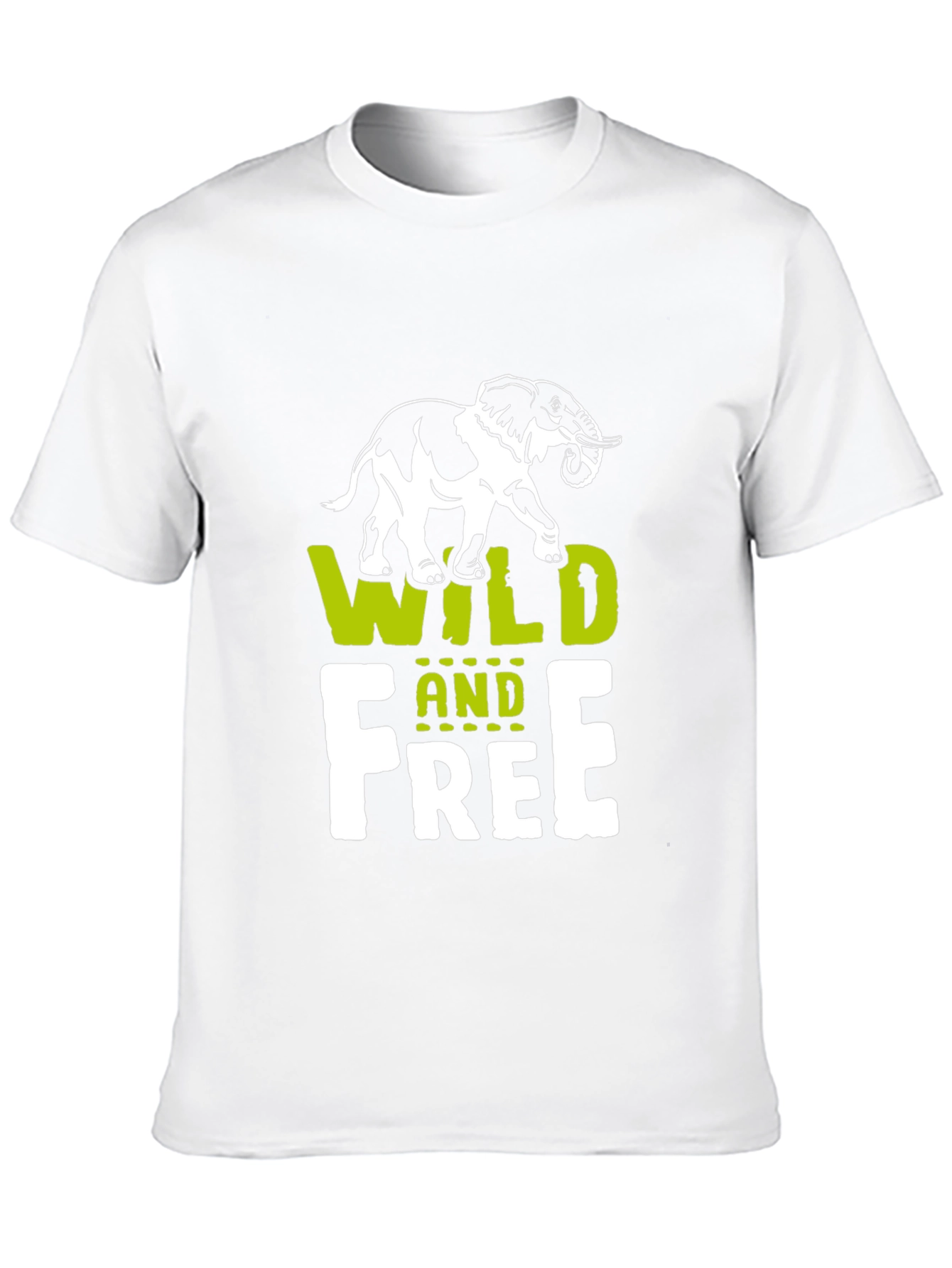 Wild and Free Elephant Graphic Tee
