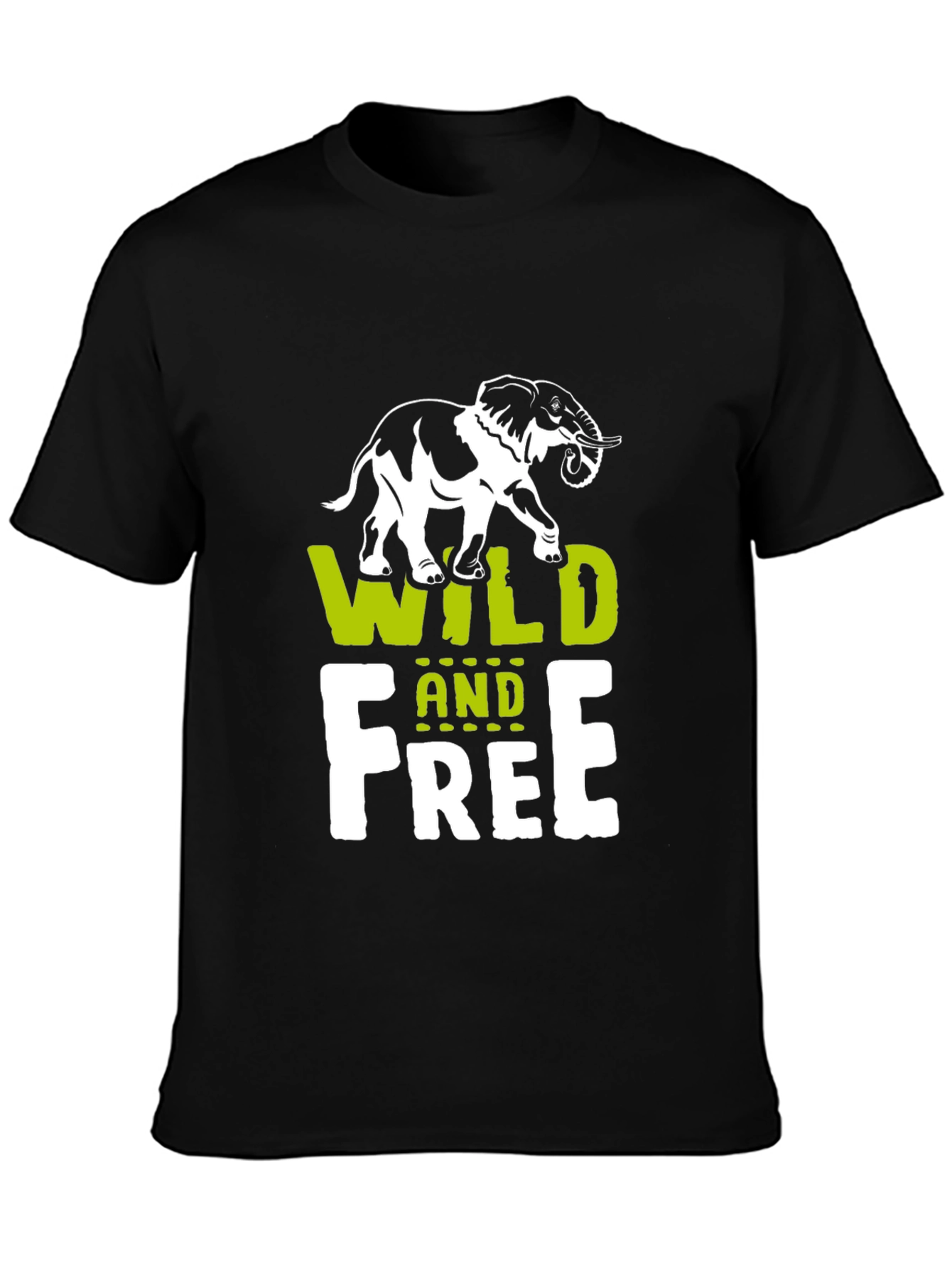 Wild and Free Elephant Graphic Tee