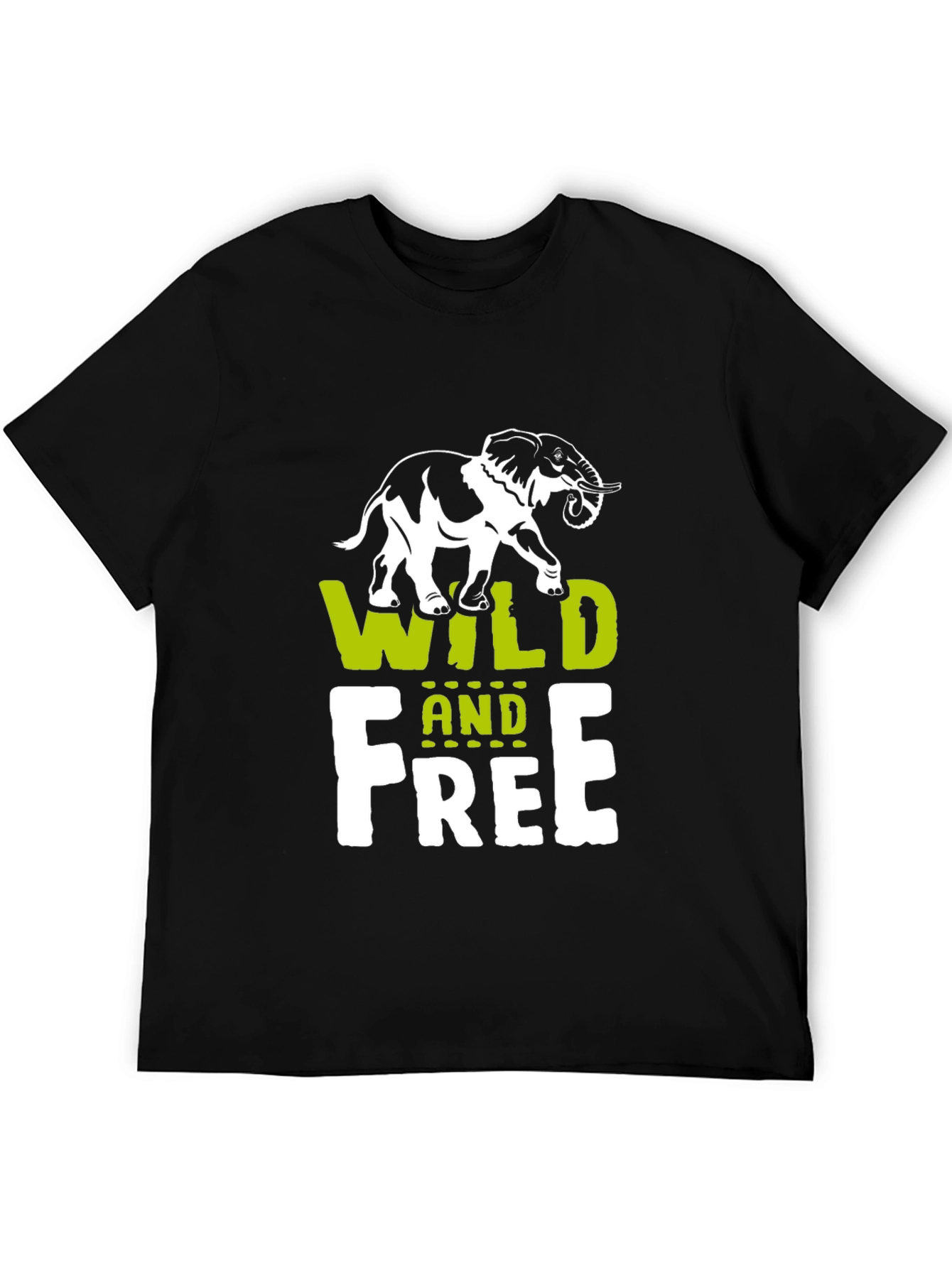 Wild and Free Elephant Graphic Tee