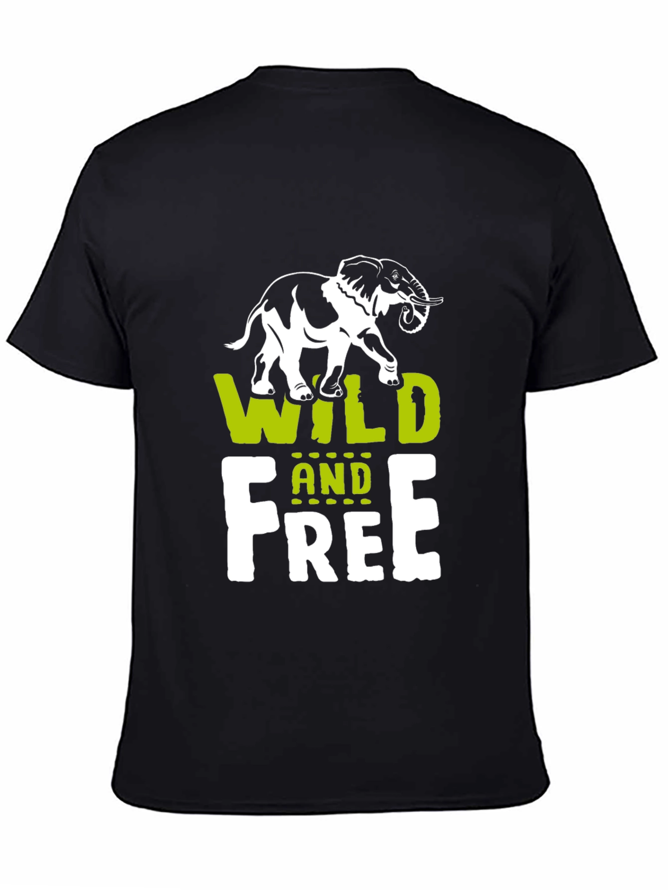 Wild and Free Elephant Graphic Tee