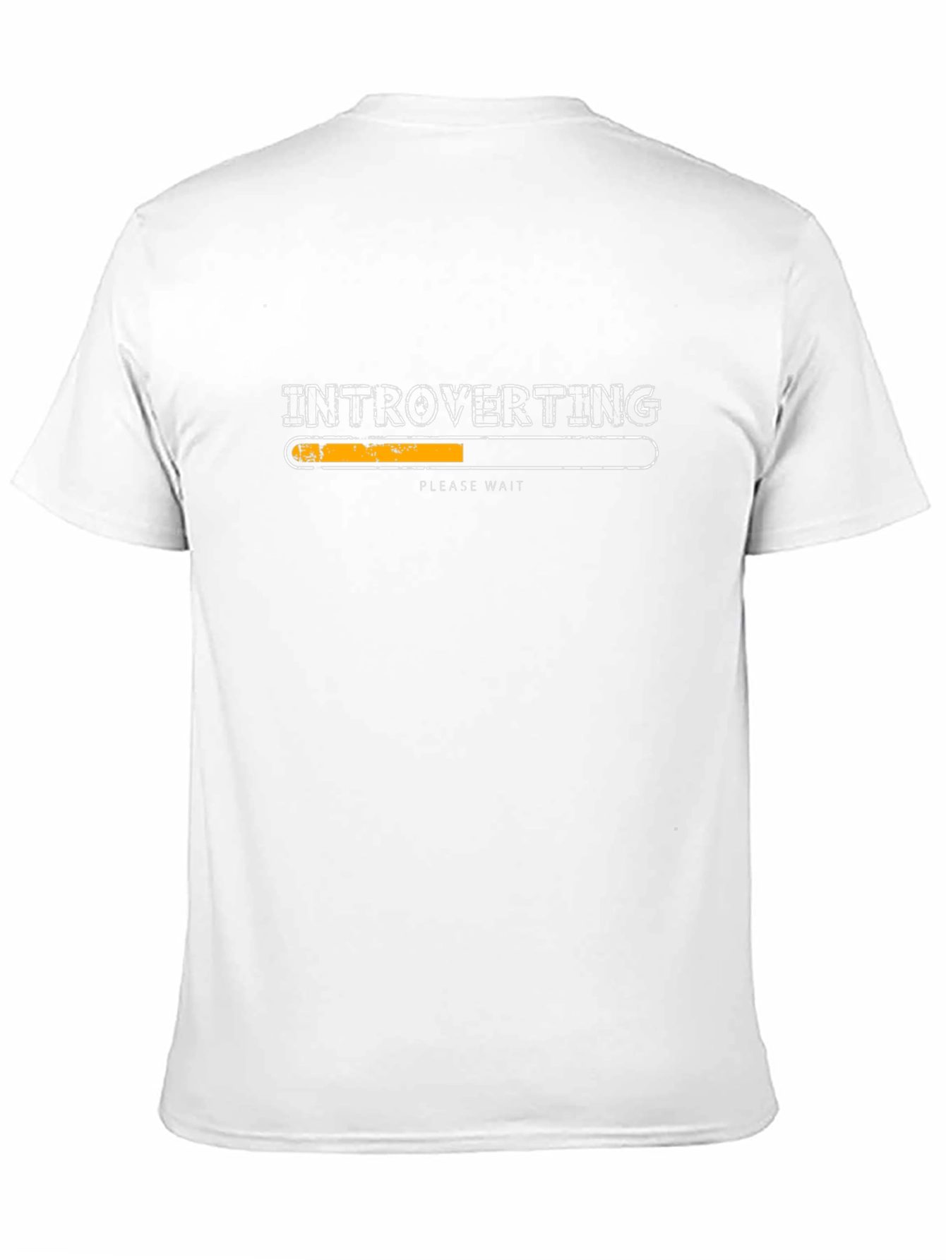 Introverting Please Wait Funny Black T-Shirt