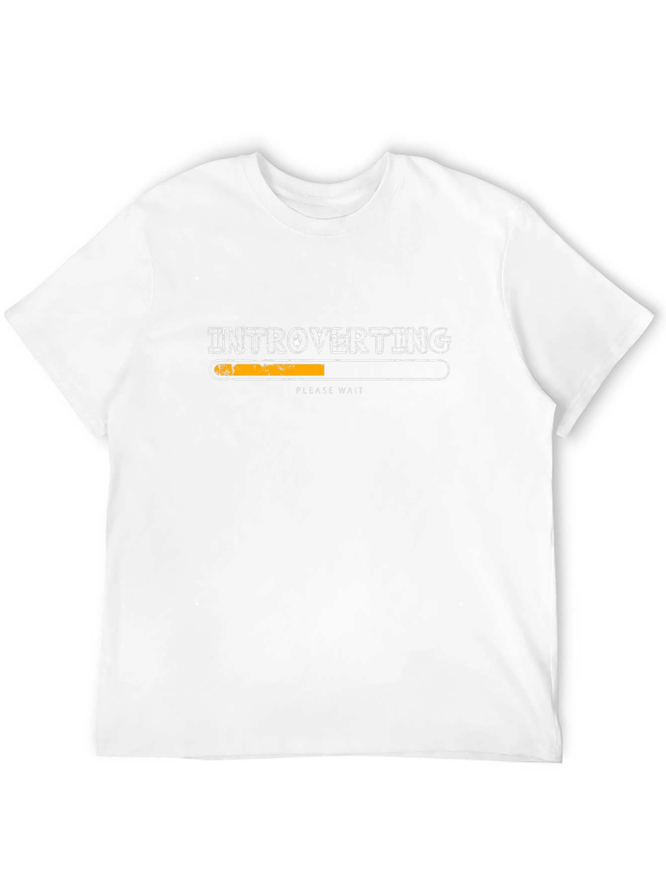 Introverting Please Wait Funny Black T-Shirt