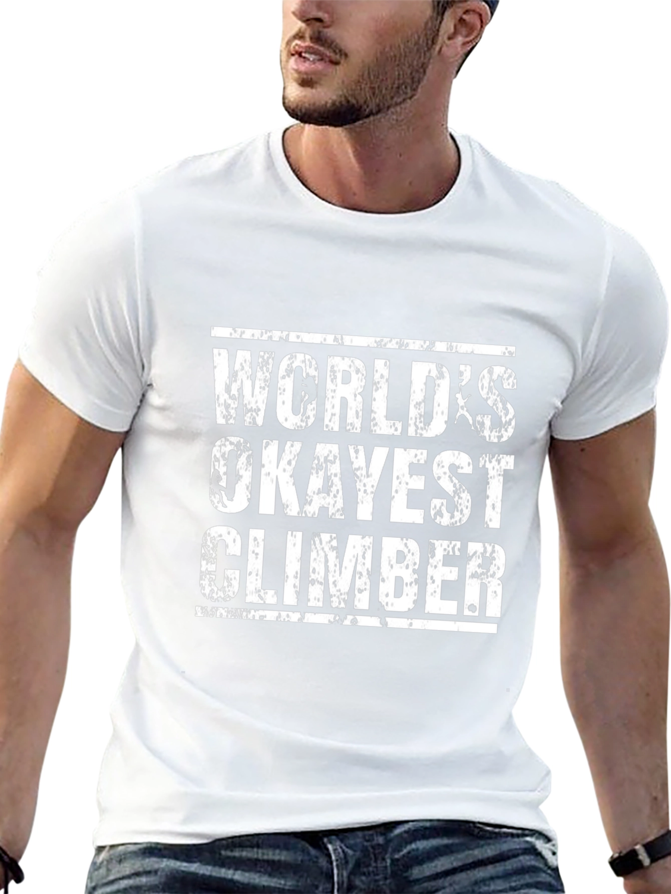 Worlds Okayest Climber Graphic Tee - Black