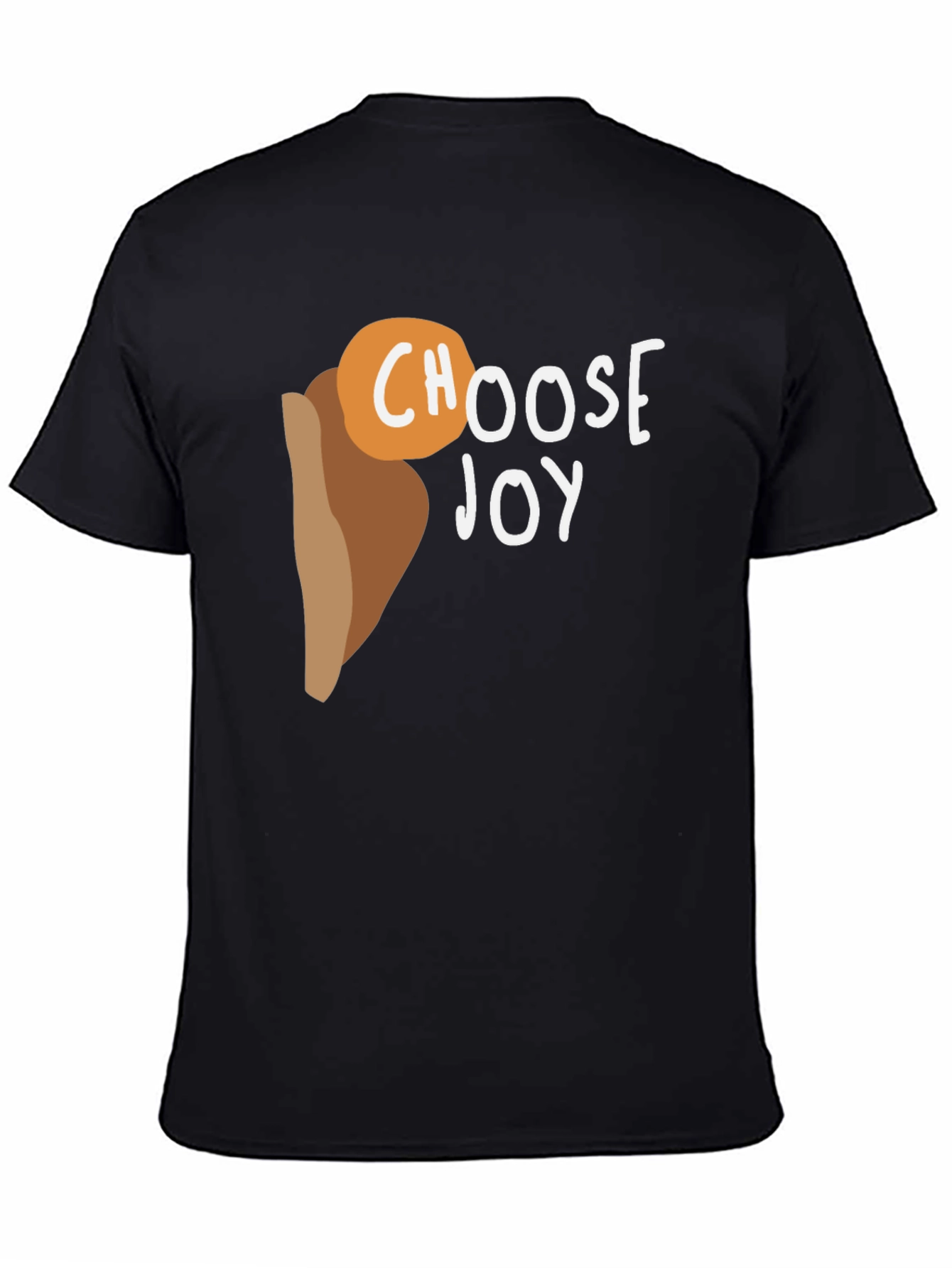 Choose Joy Graphic Tee - Black Cotton T-Shirt