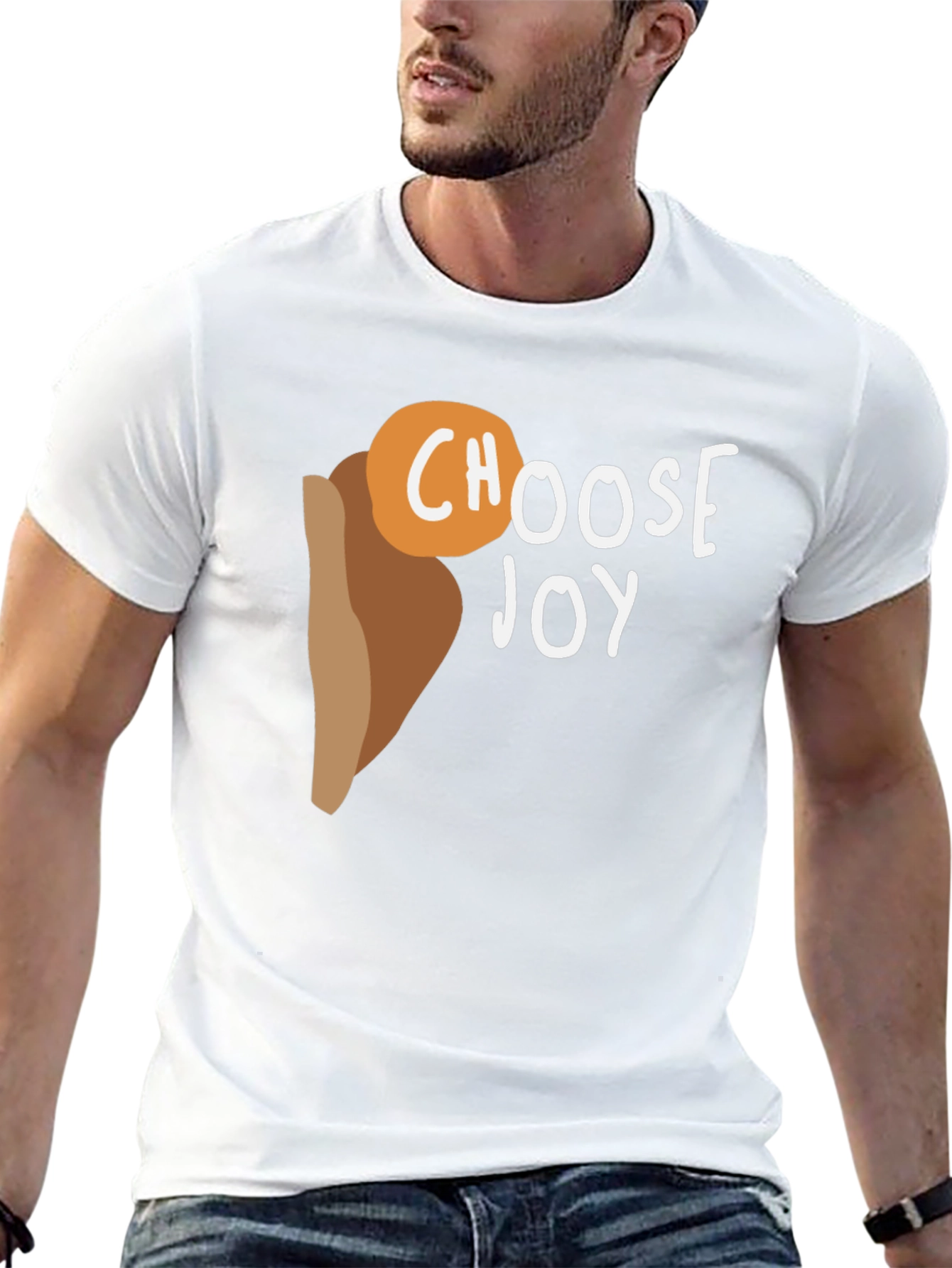 Choose Joy Graphic Tee - Black Cotton T-Shirt
