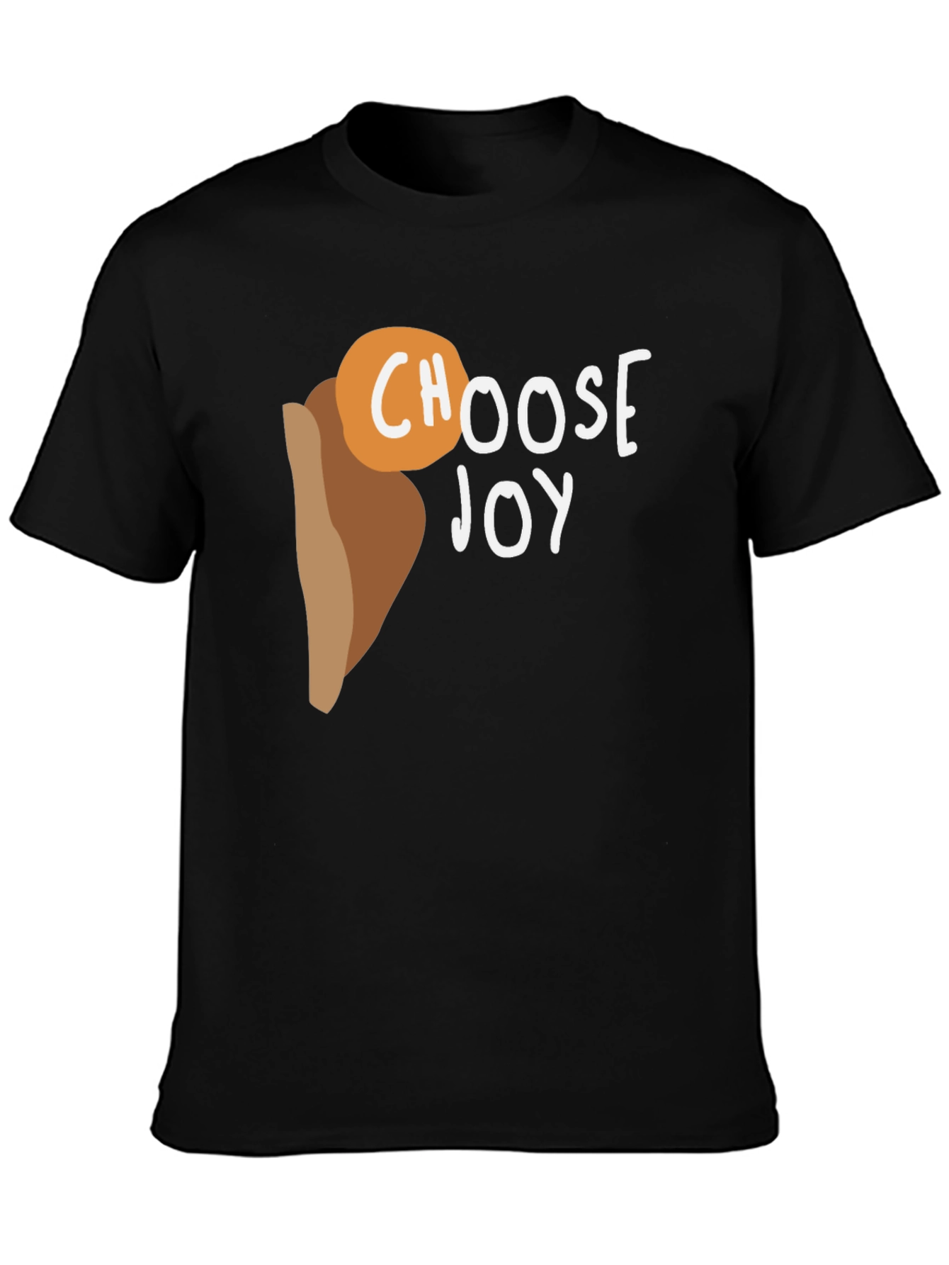 Choose Joy Graphic Tee - Black Cotton T-Shirt