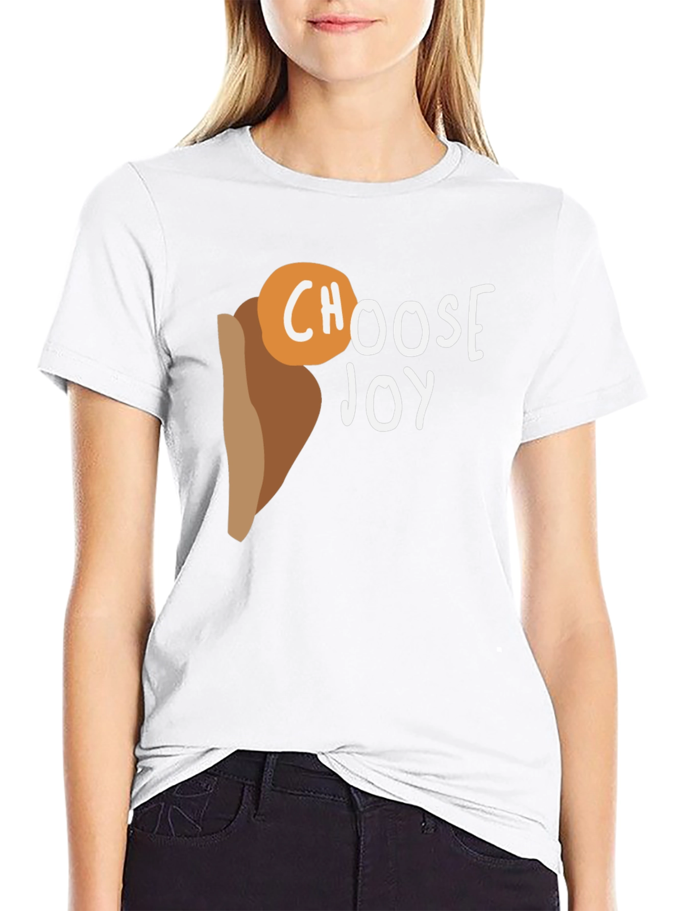 Choose Joy Graphic Tee - Black Cotton T-Shirt
