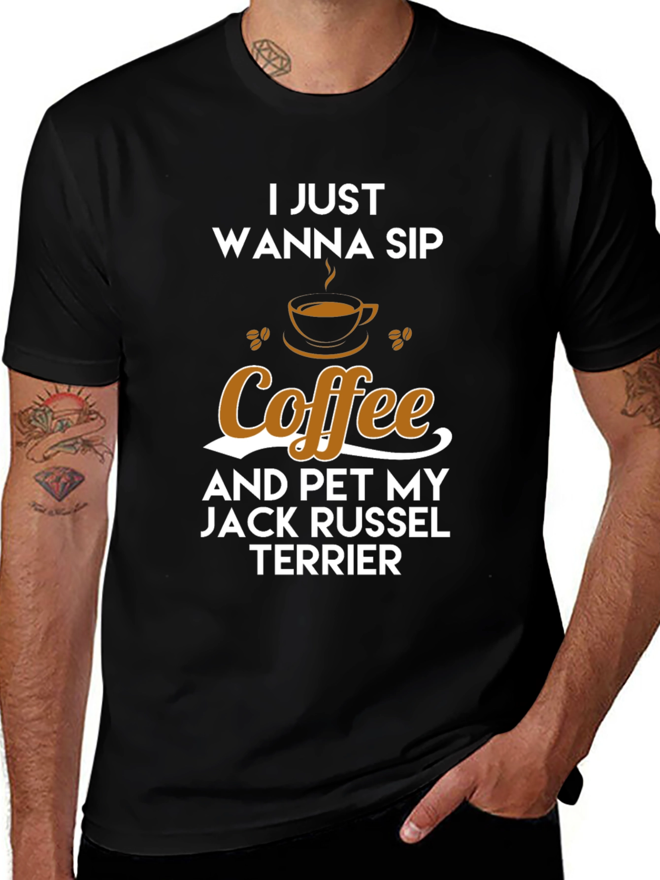 Coffee & Jack Russel Terrier T-Shirt