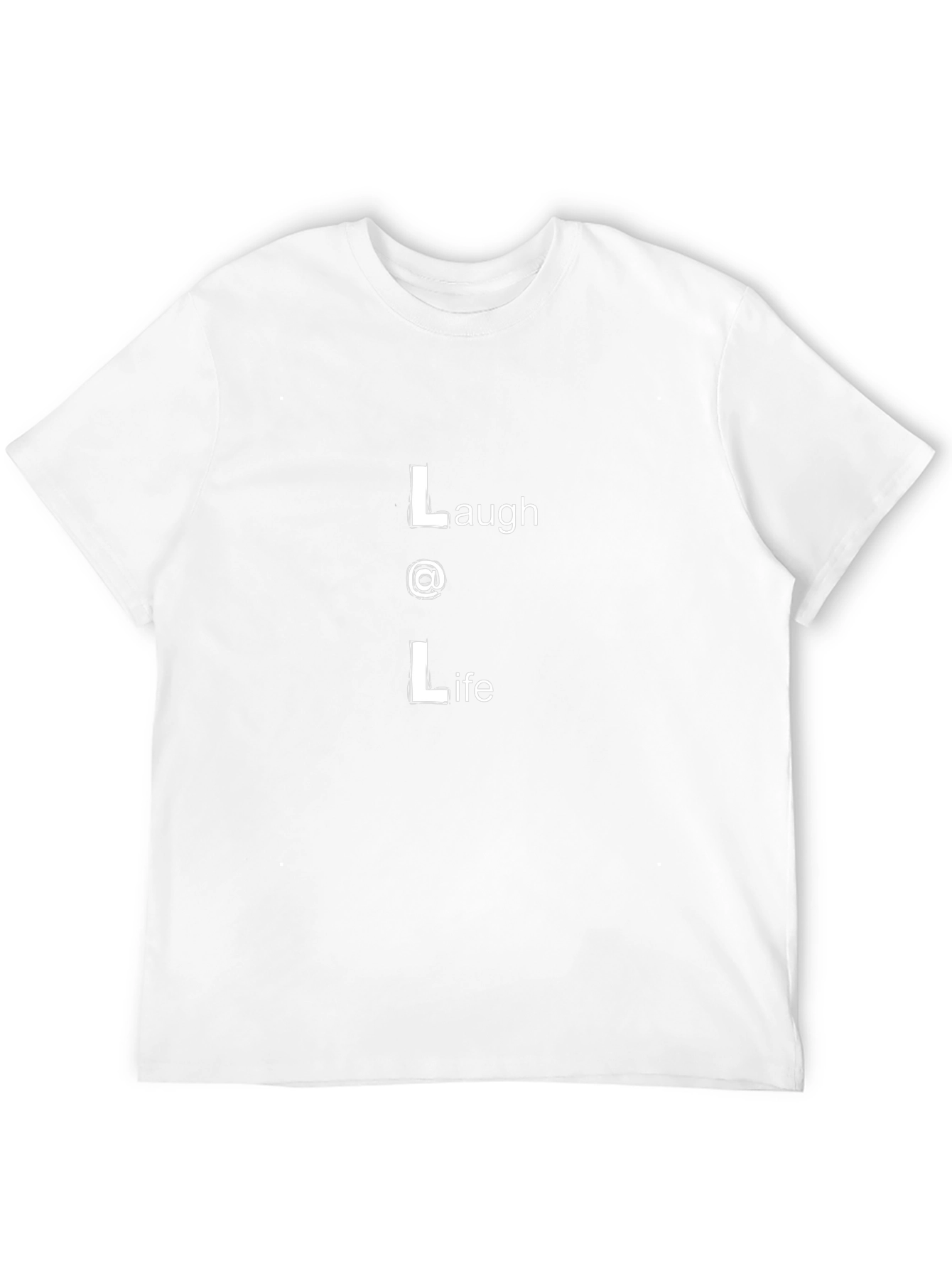 LOL Laugh at Life Black Graphic Tee