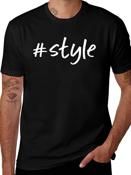 Hashtag Style Black T-Shirt