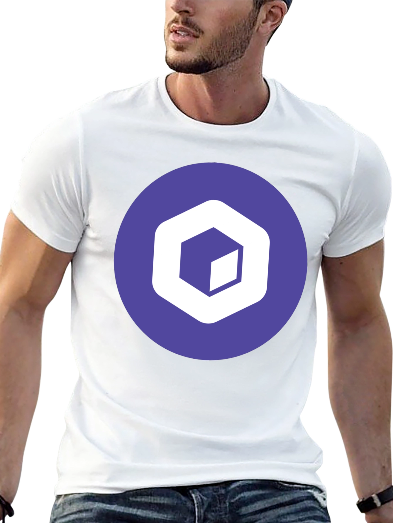 Geometric Logo Black T-Shirt