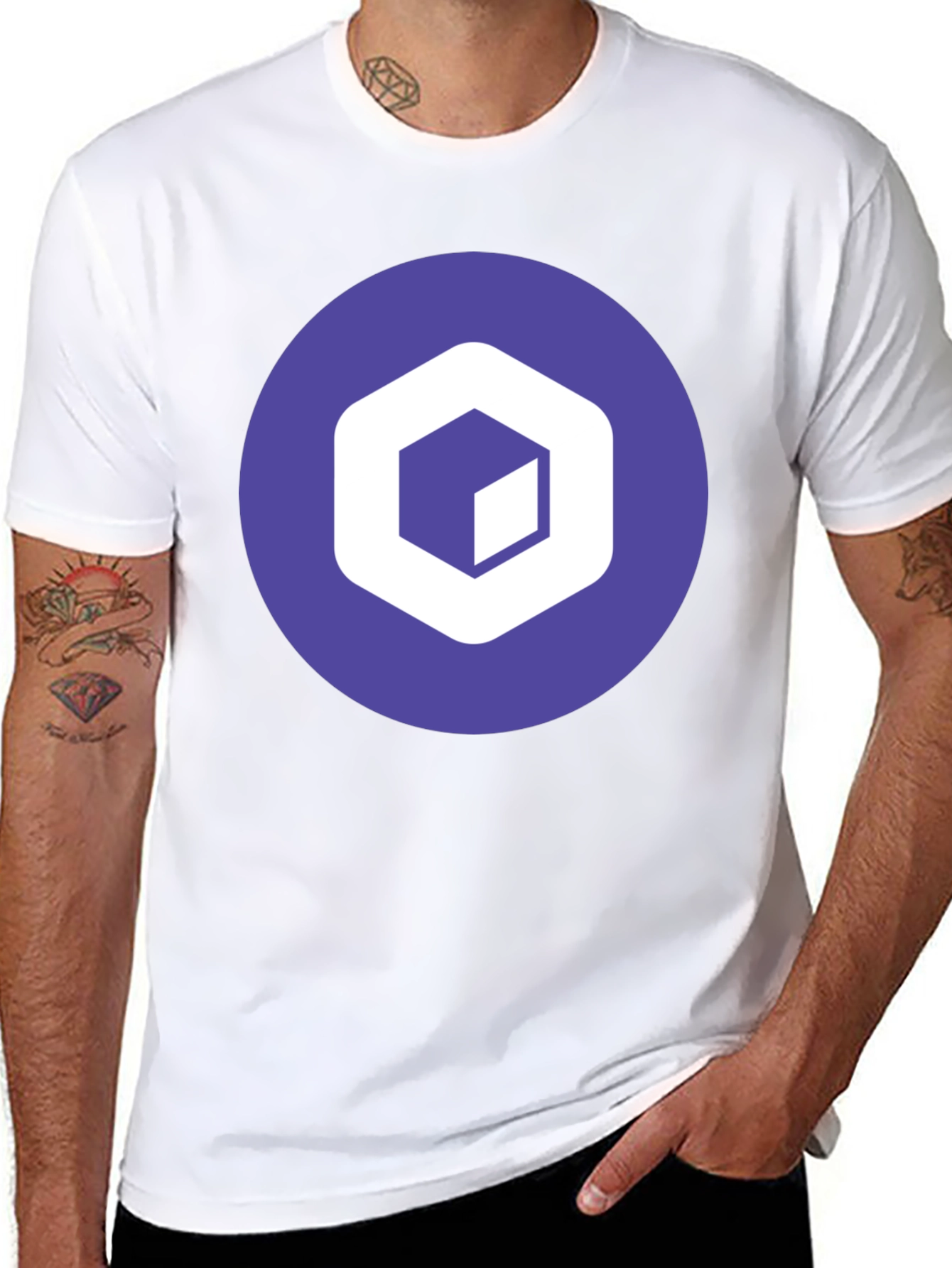 Geometric Logo Black T-Shirt