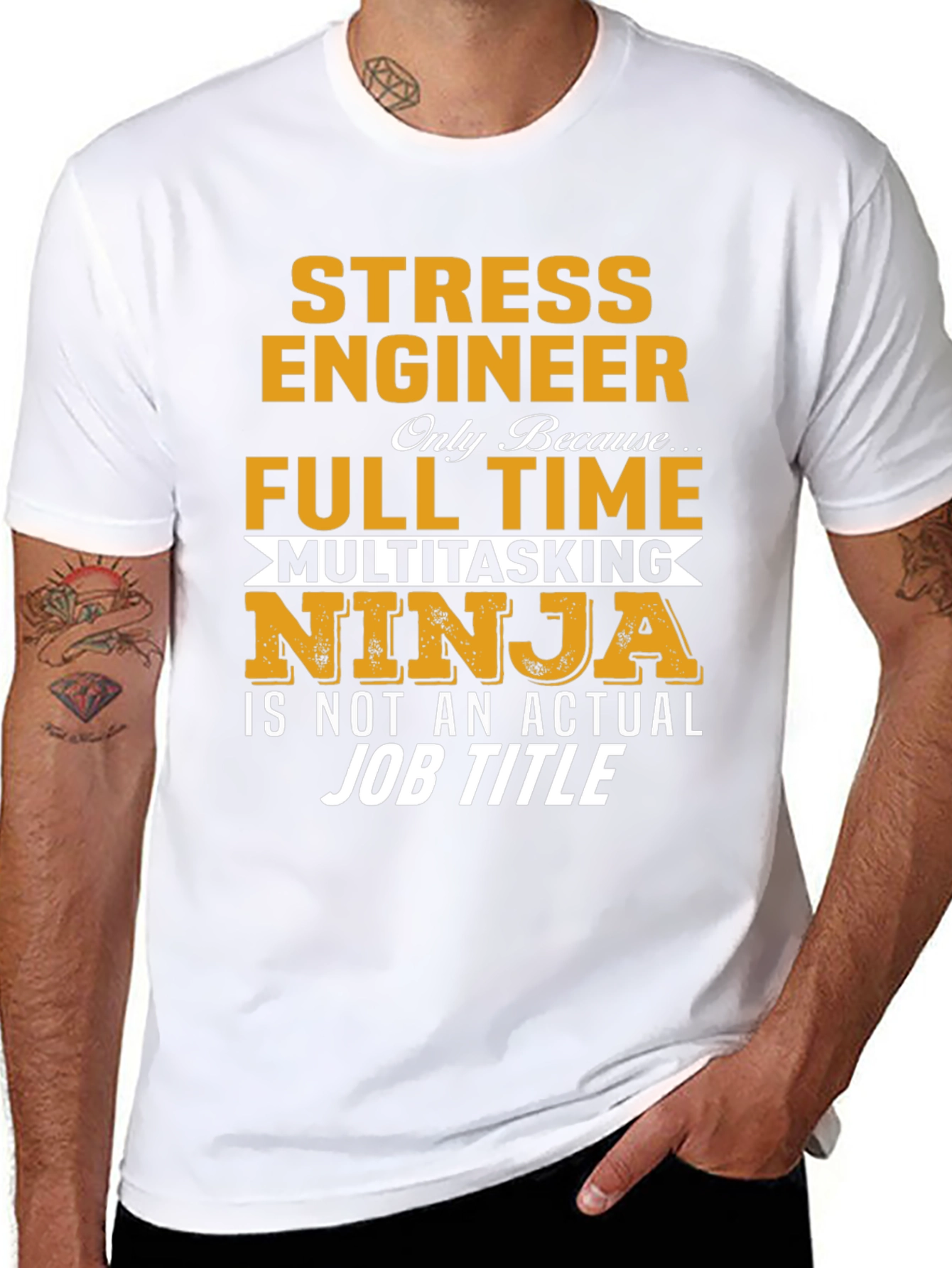 Stress Engineer Multitasking Ninja Graphic Tee