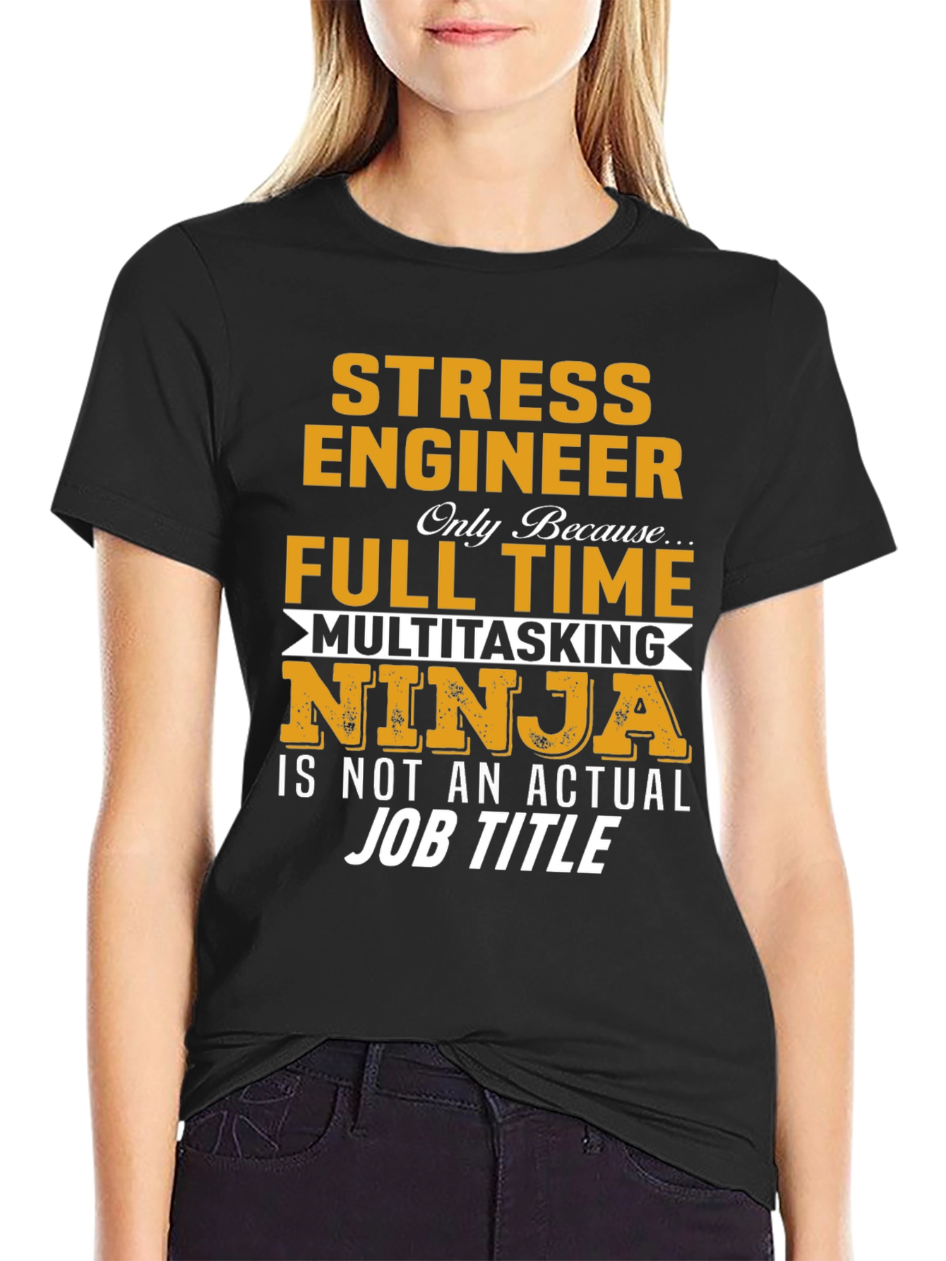 Stress Engineer Multitasking Ninja Graphic Tee