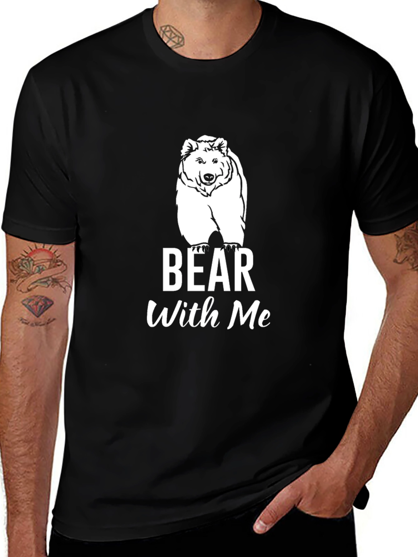 Bear With Me T-Shirt - Black