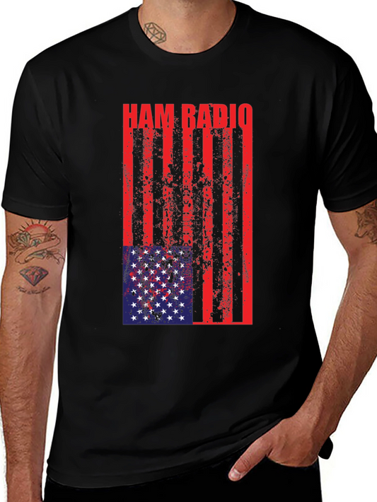 Ham Radio USA Flag T-Shirt