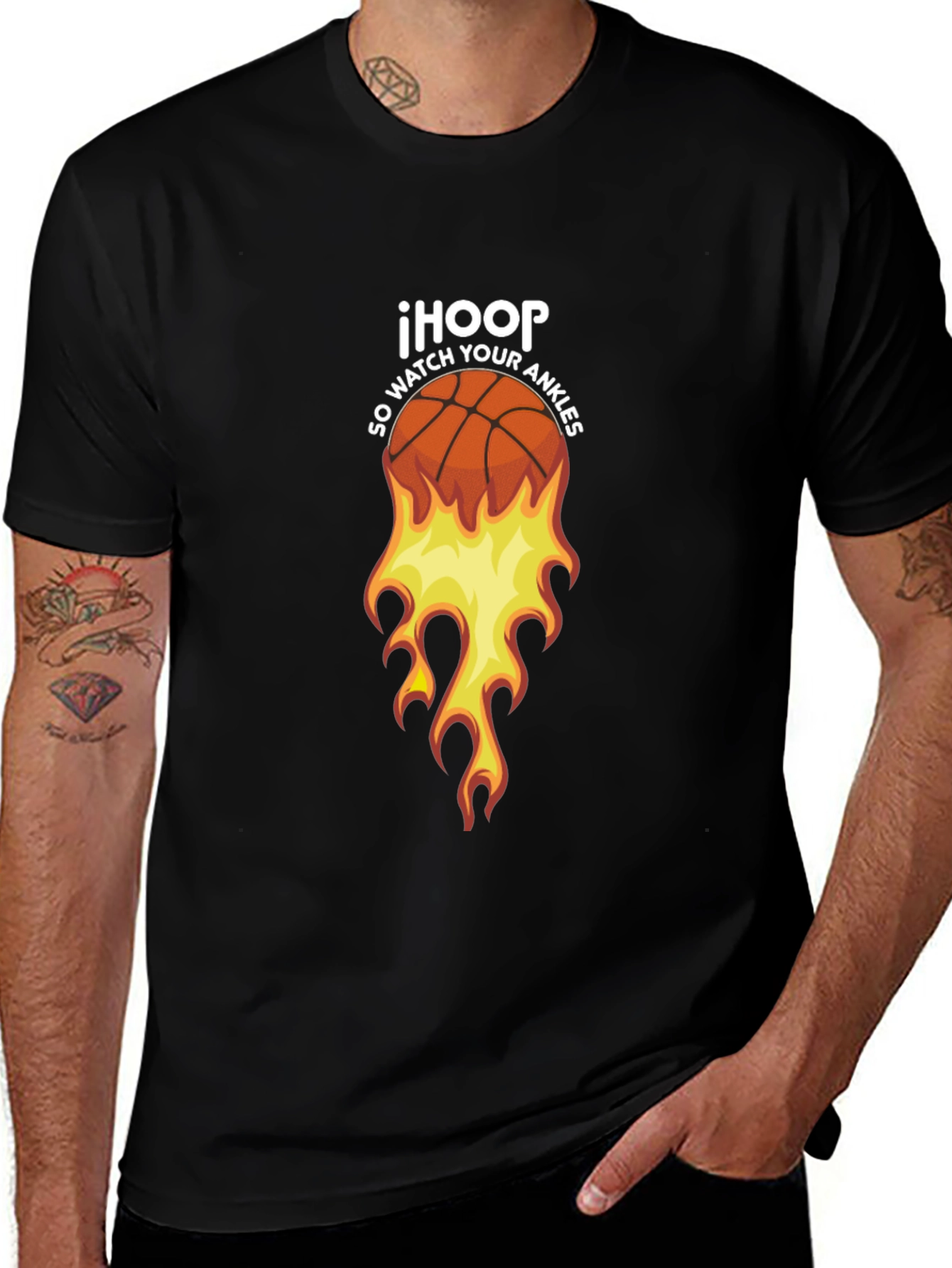 IHOOP Basketball Graphic Tee - So Watch Your Ankles!