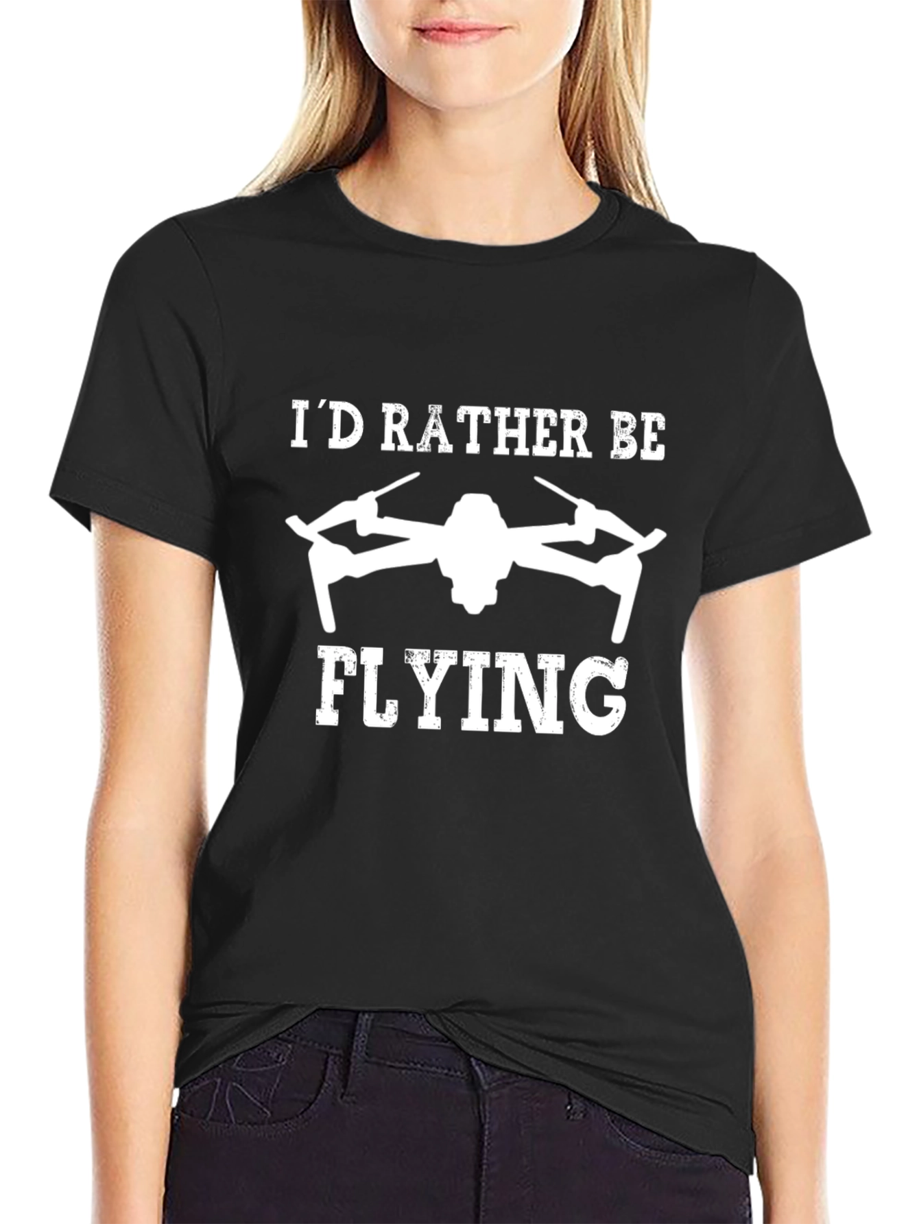Id Rather Be Flying Drone T-Shirt