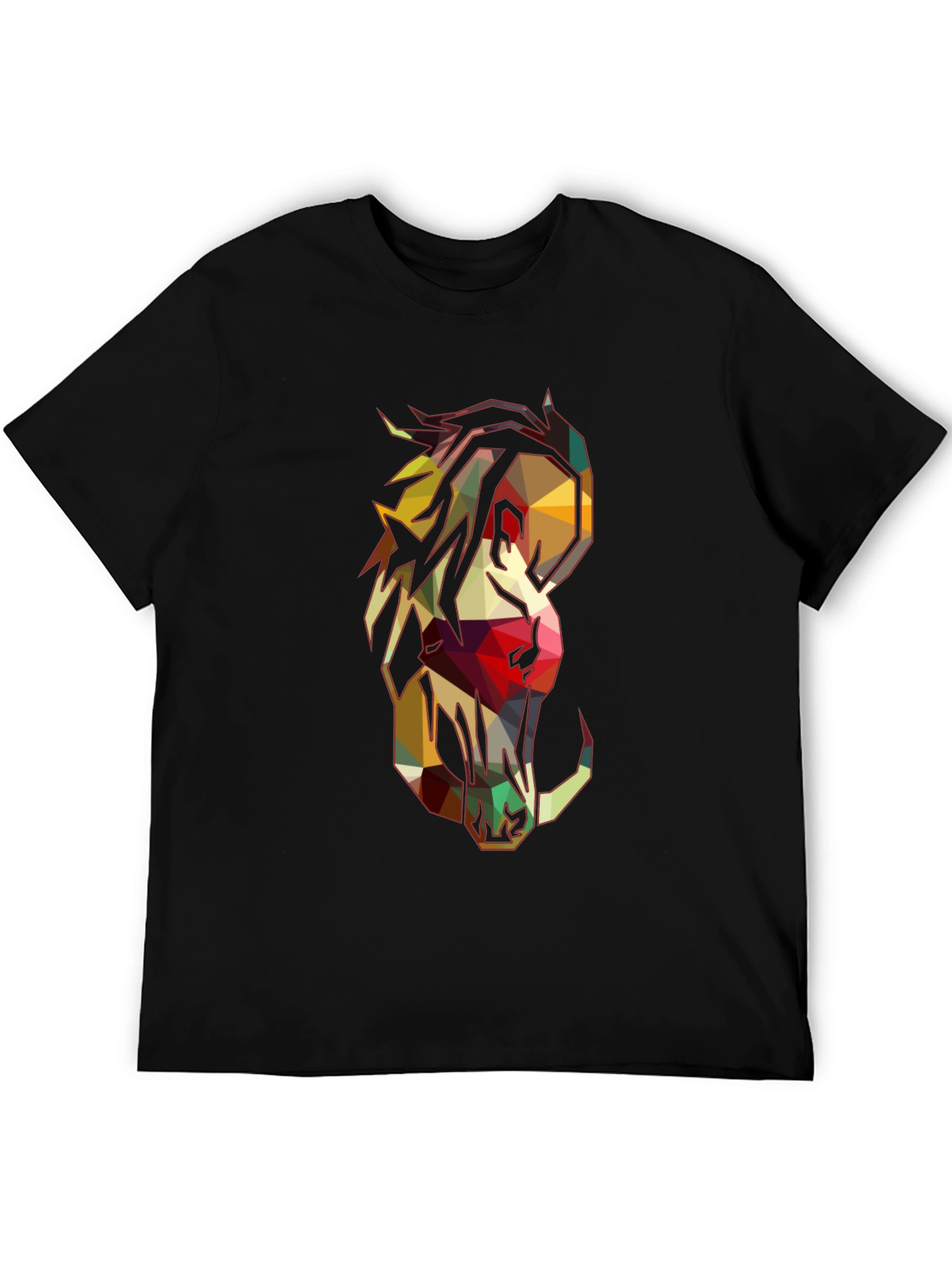 Geometric Horse Graphic Tee - Modern Style