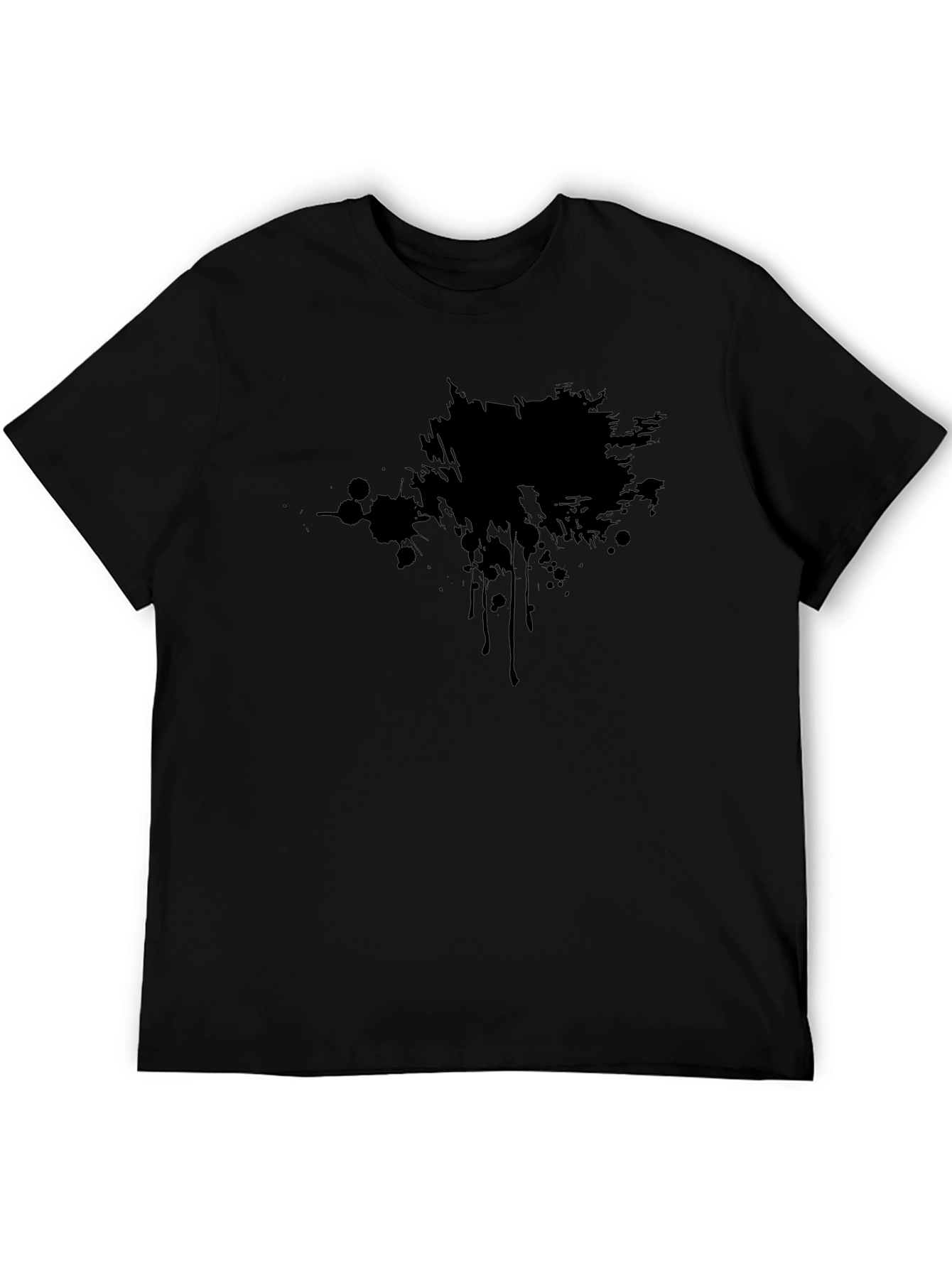 Abstract Graphic Black T-Shirt for Men