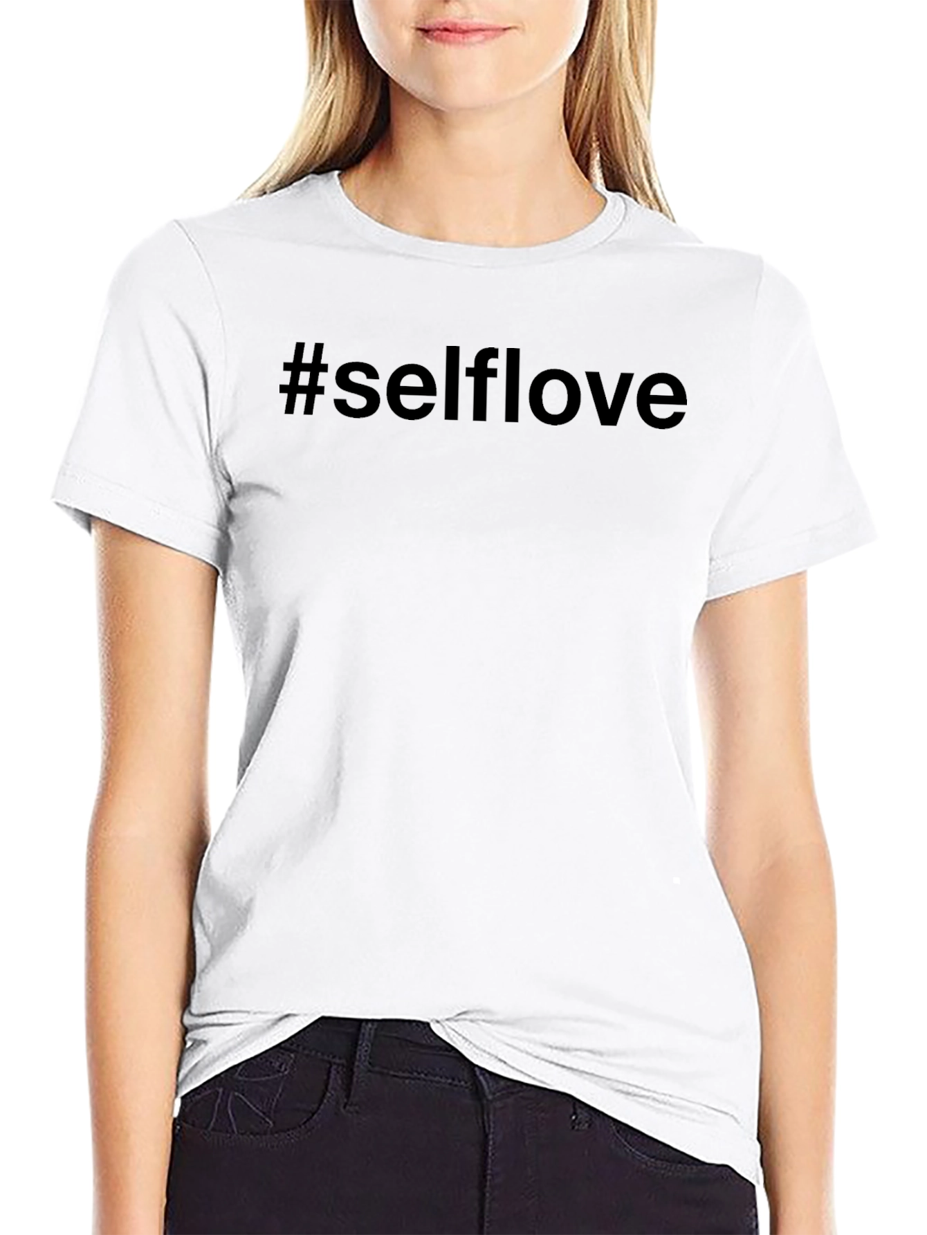 #Selflove Black T-Shirt - Casual Comfort