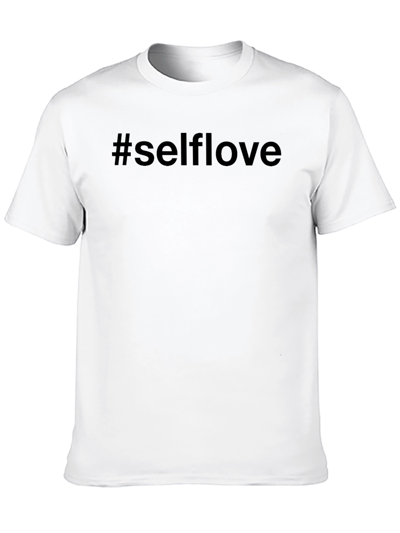 #Selflove Black T-Shirt - Casual Comfort