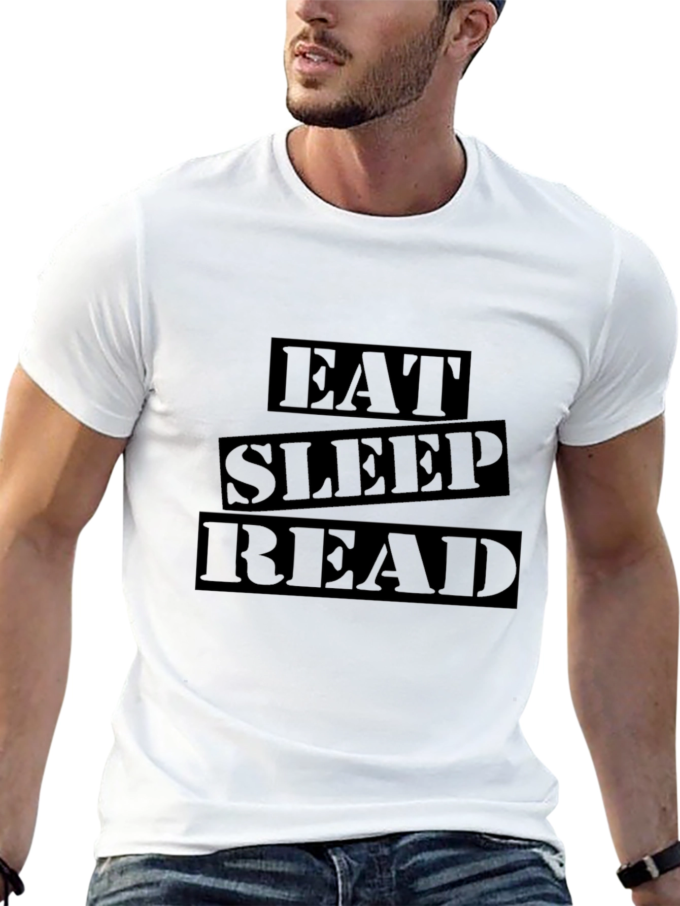 Eat Sleep Read Black T-Shirt